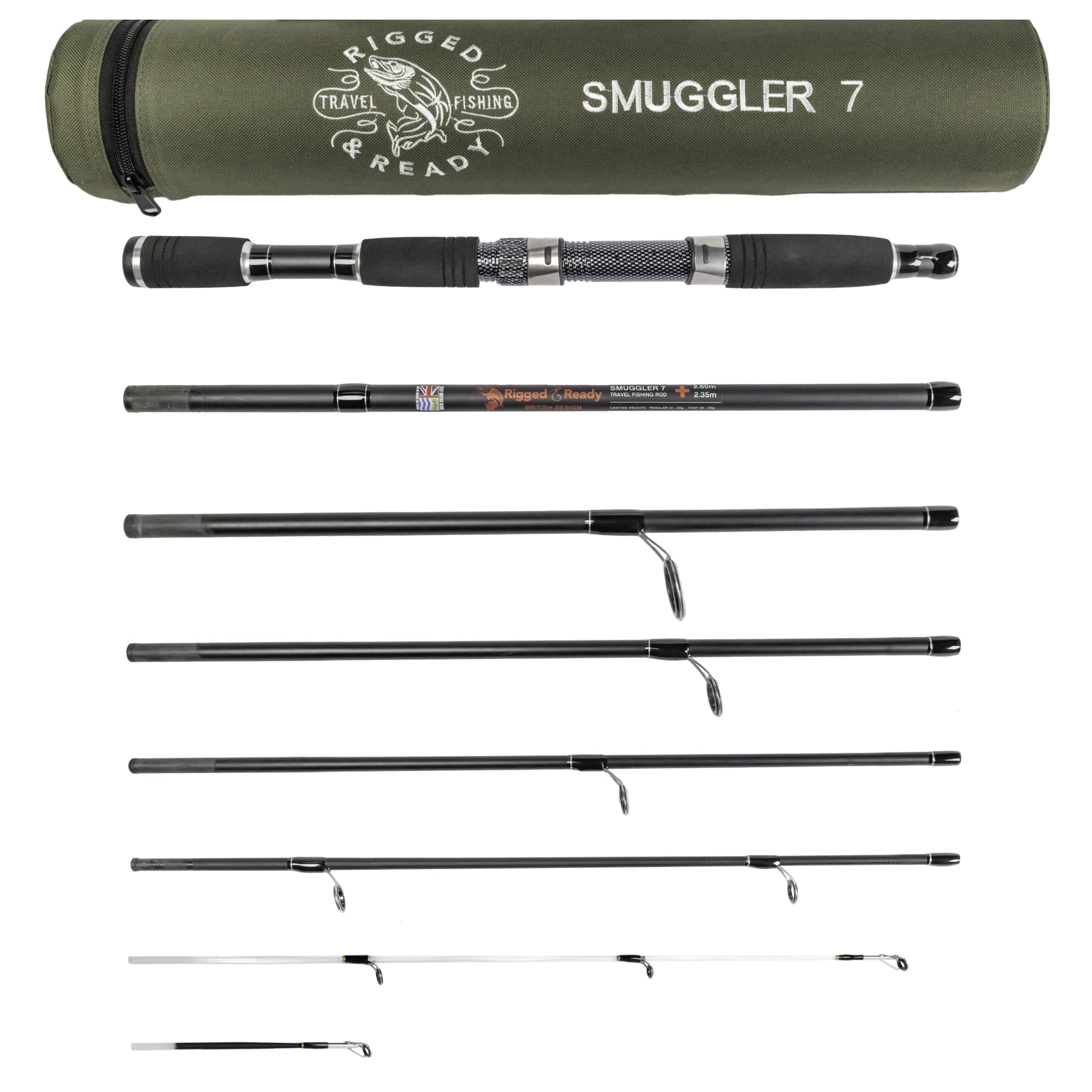 RIGGED & READY™ Smuggler 7 - Canna da Pesca da Viaggio