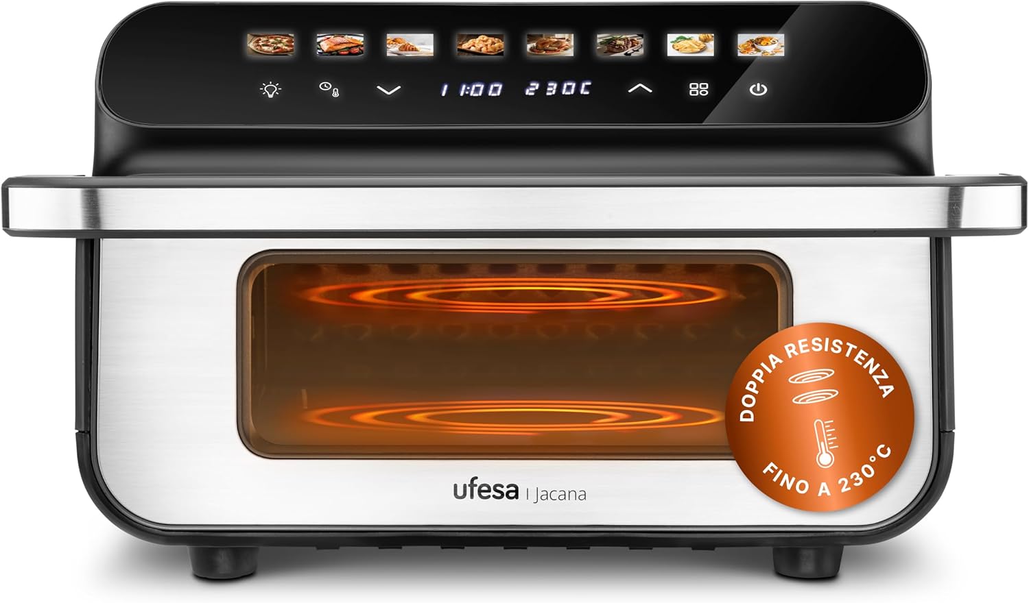 Ufesa Jacana - Friggitrice ad Aria Doppia Resistenza 10L