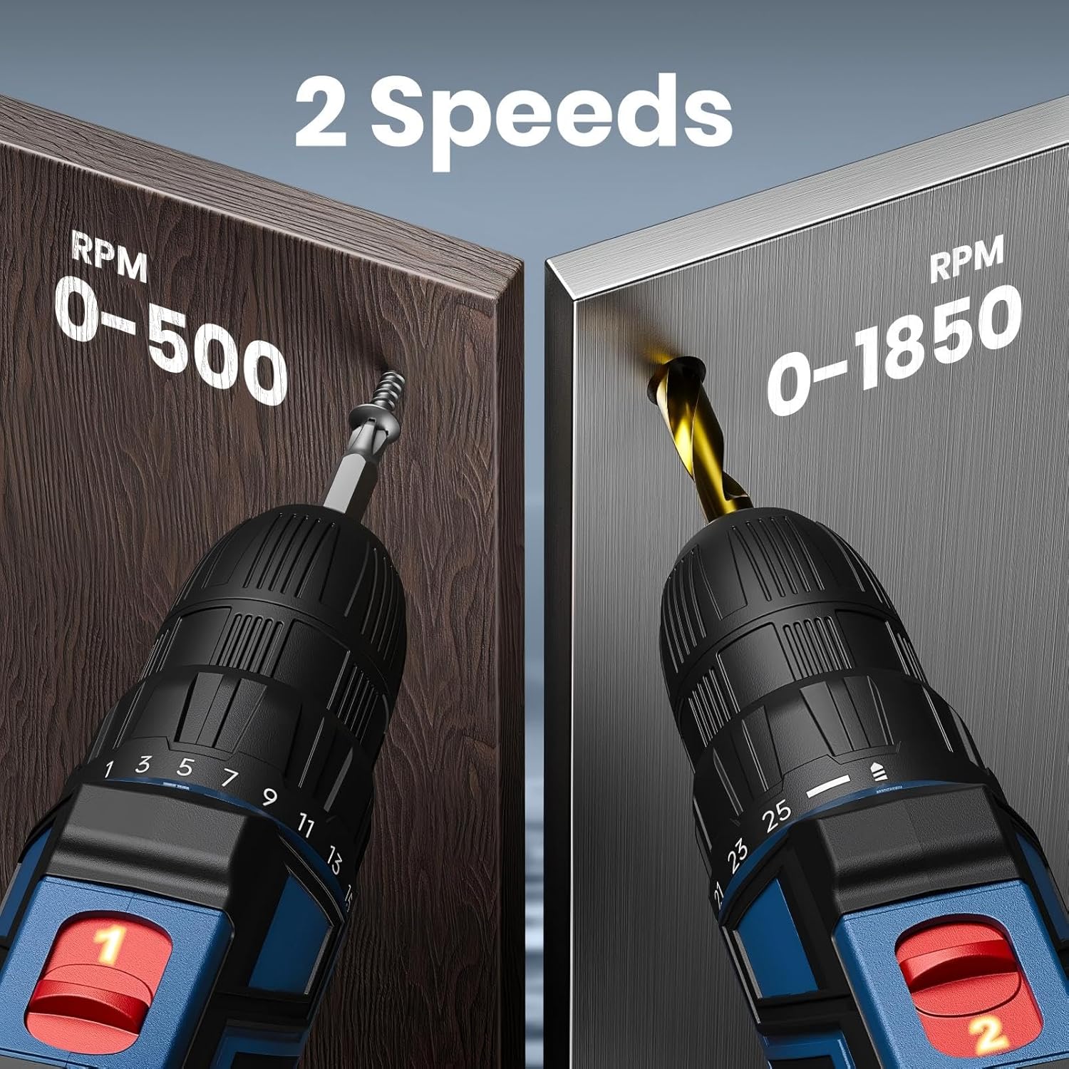 Trapano Avvitatore a Batteria Brushless 20V 60Nm - immagine 4