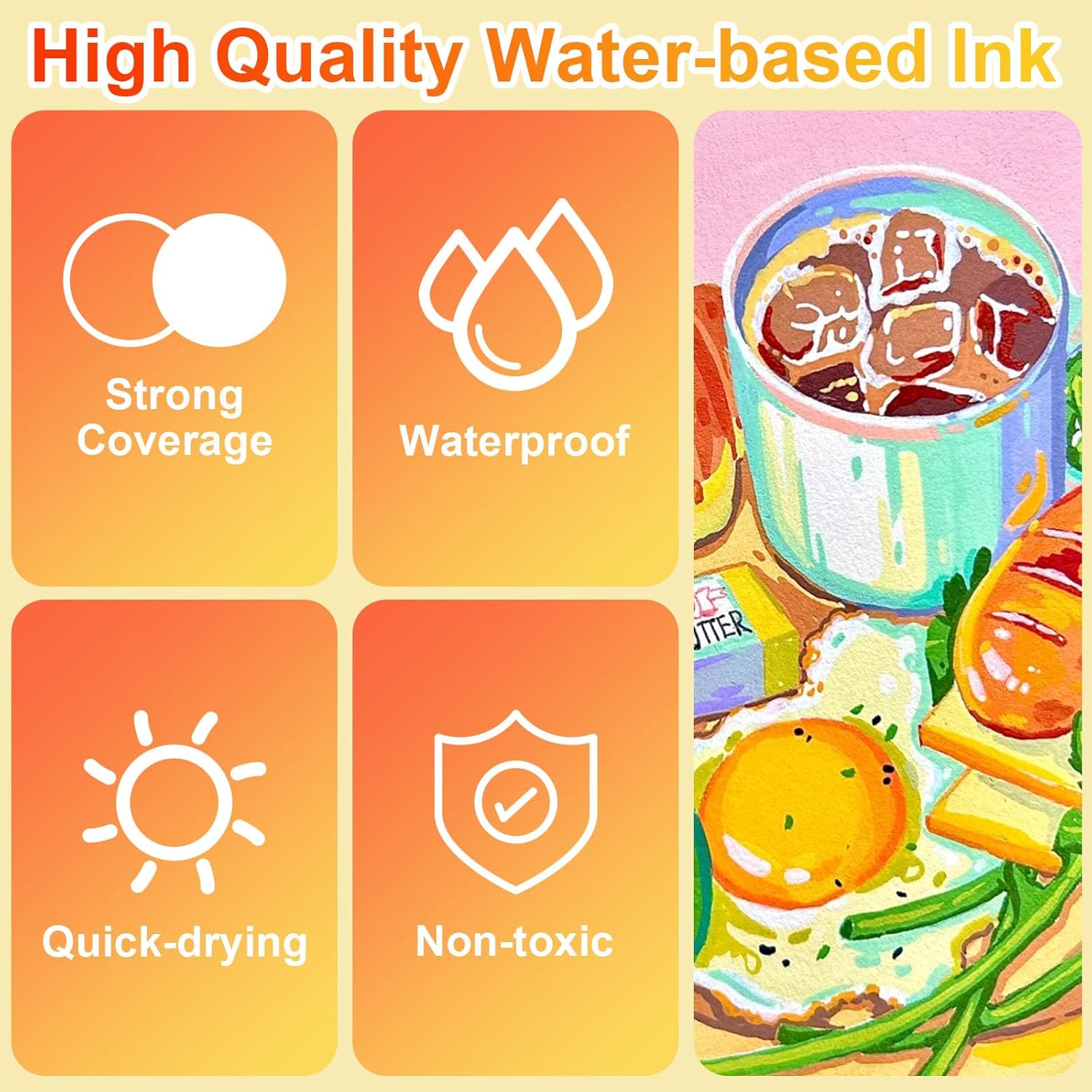 Set Pennarelli Acrilici Brush Pen 168 Colori - immagine 5