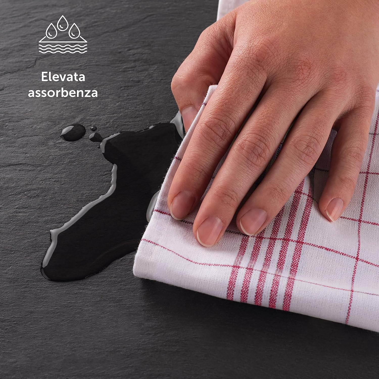 Blumtal Set Strofinacci Cucina Cotone 50x70cm (5 Pezzi) - immagine 3