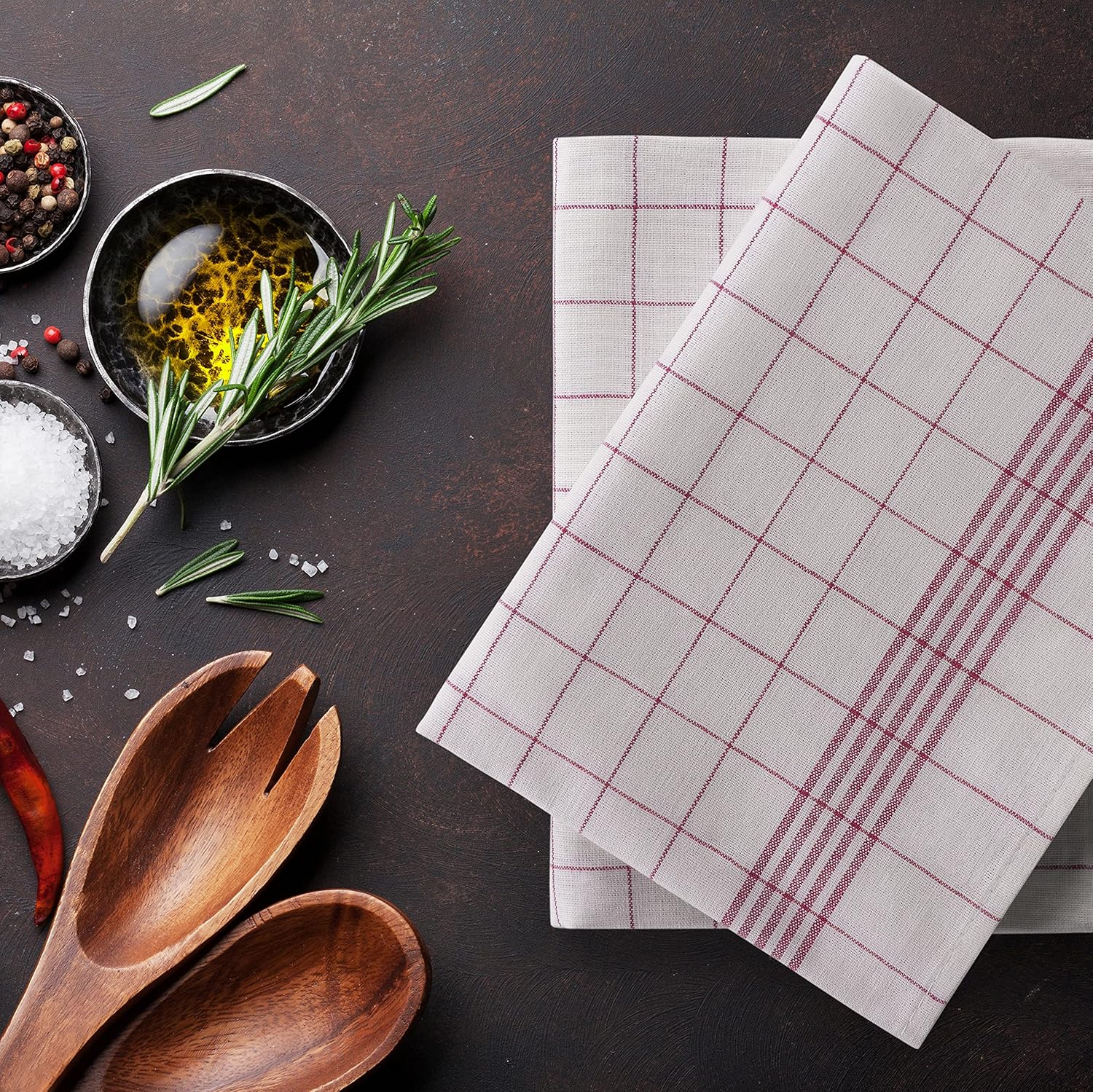 Blumtal Set Strofinacci Cucina Cotone 50x70cm (5 Pezzi) - immagine 5