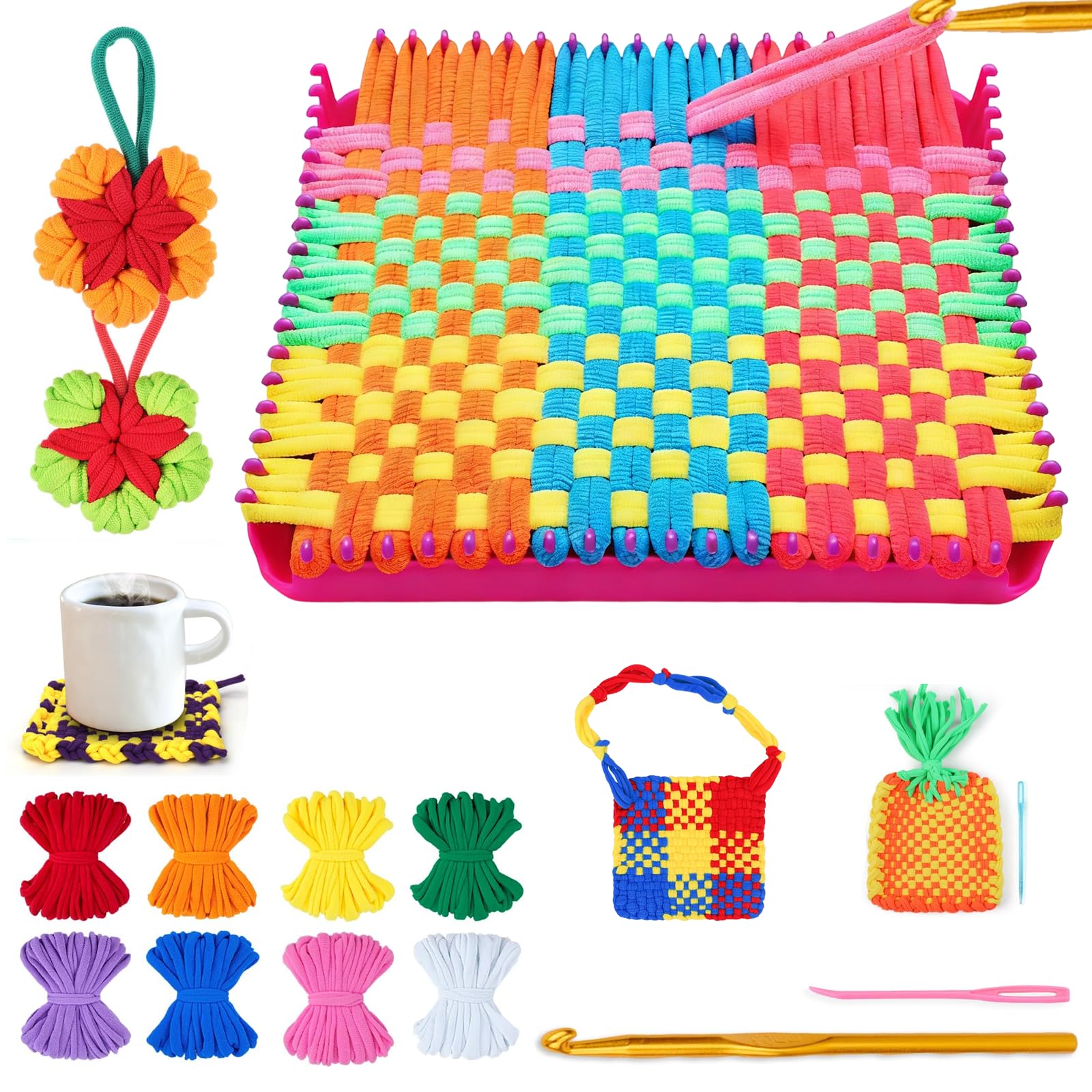 Kindlume Telaio per Tessitura e Uncinetto Bambini