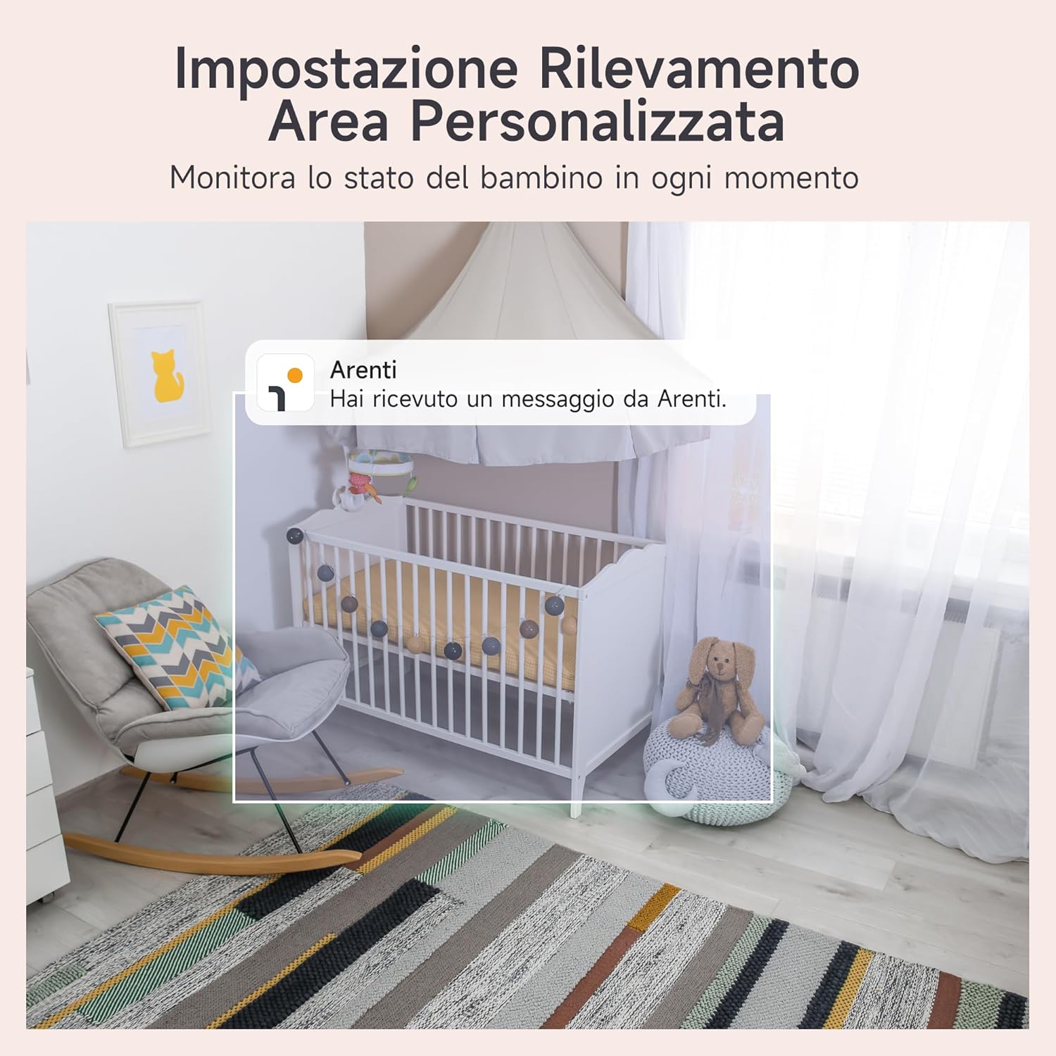 ARENTI 2K/3MP Baby Monitor Video WiFi - immagine 4