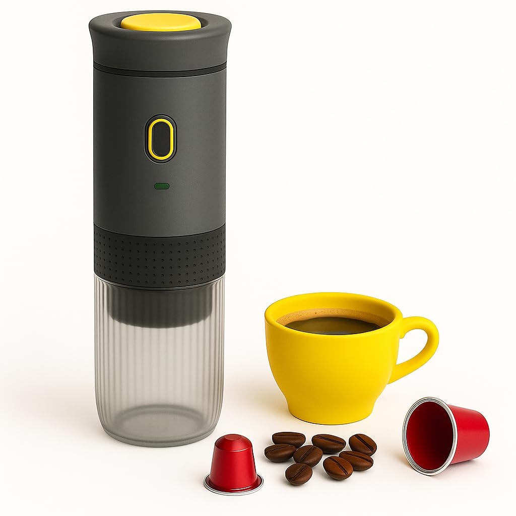 Macchina Caffè Espresso Portatile 3 in 1, Grigio