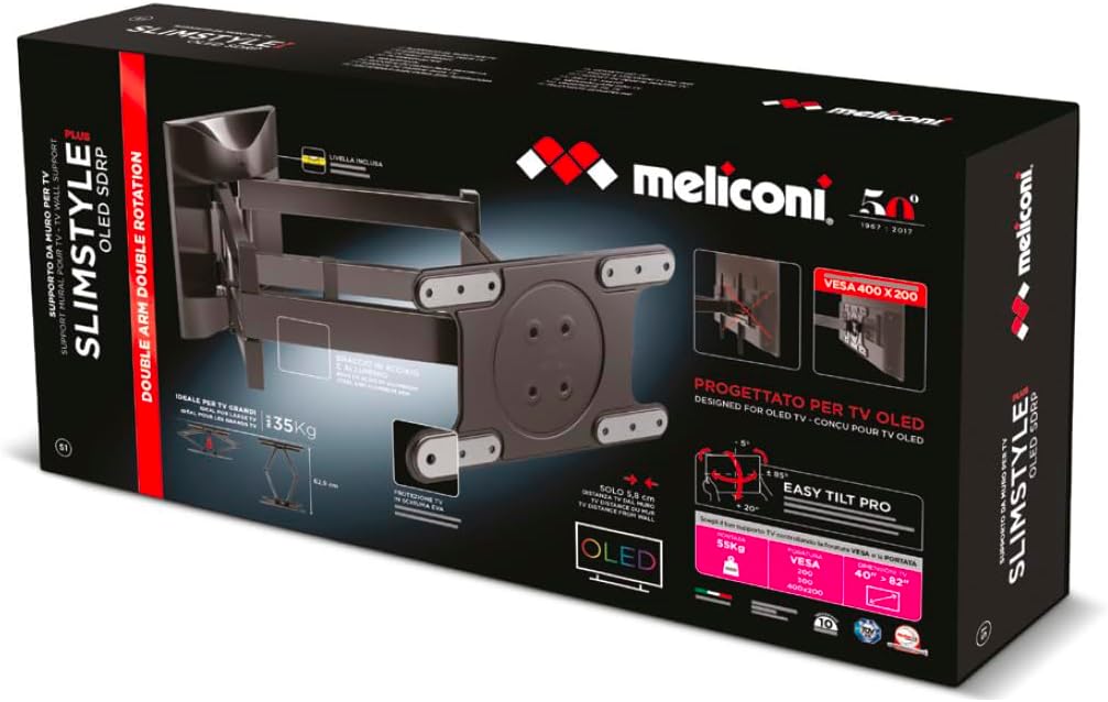 Meliconi Oled SDRP Plus - Supporto TV Doppio Braccio - immagine 6