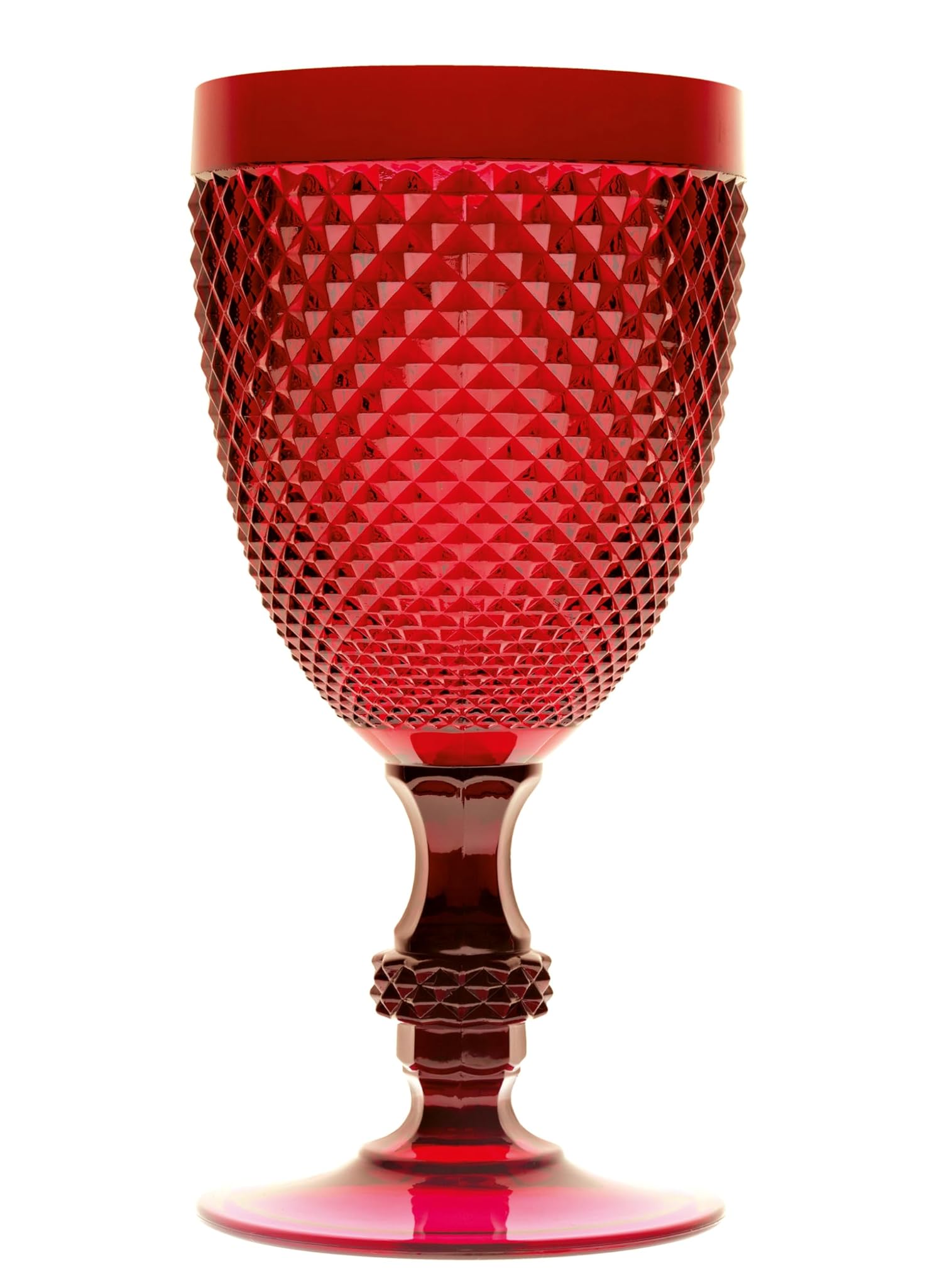 Merry Christmas Set Calice Vino Rosso 6 pezzi Diamond 39 cl Rosso