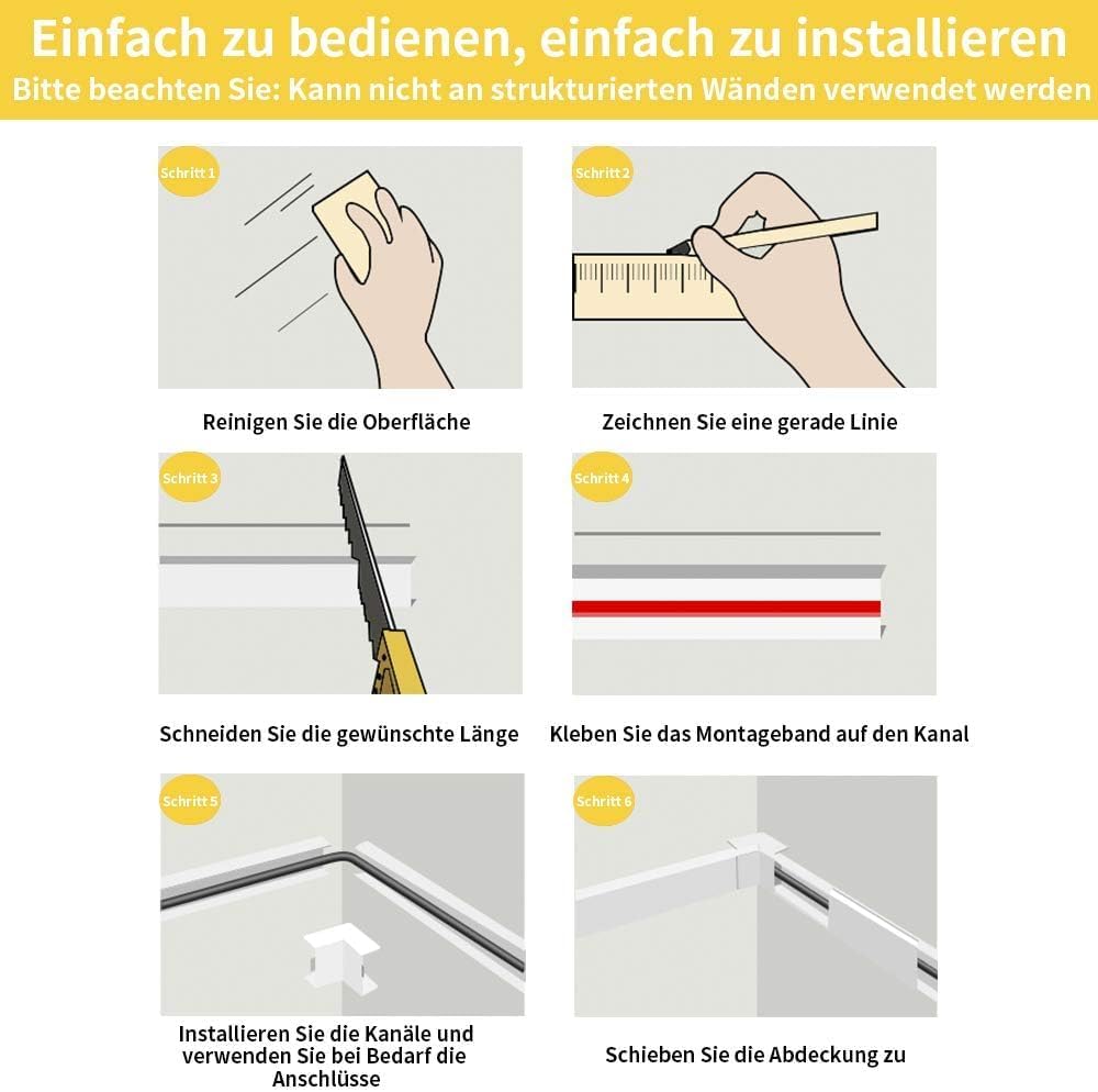 Kinkaivy - Canalina Passacavi 4m (10 pezzi - 15x10mm) - immagine 6