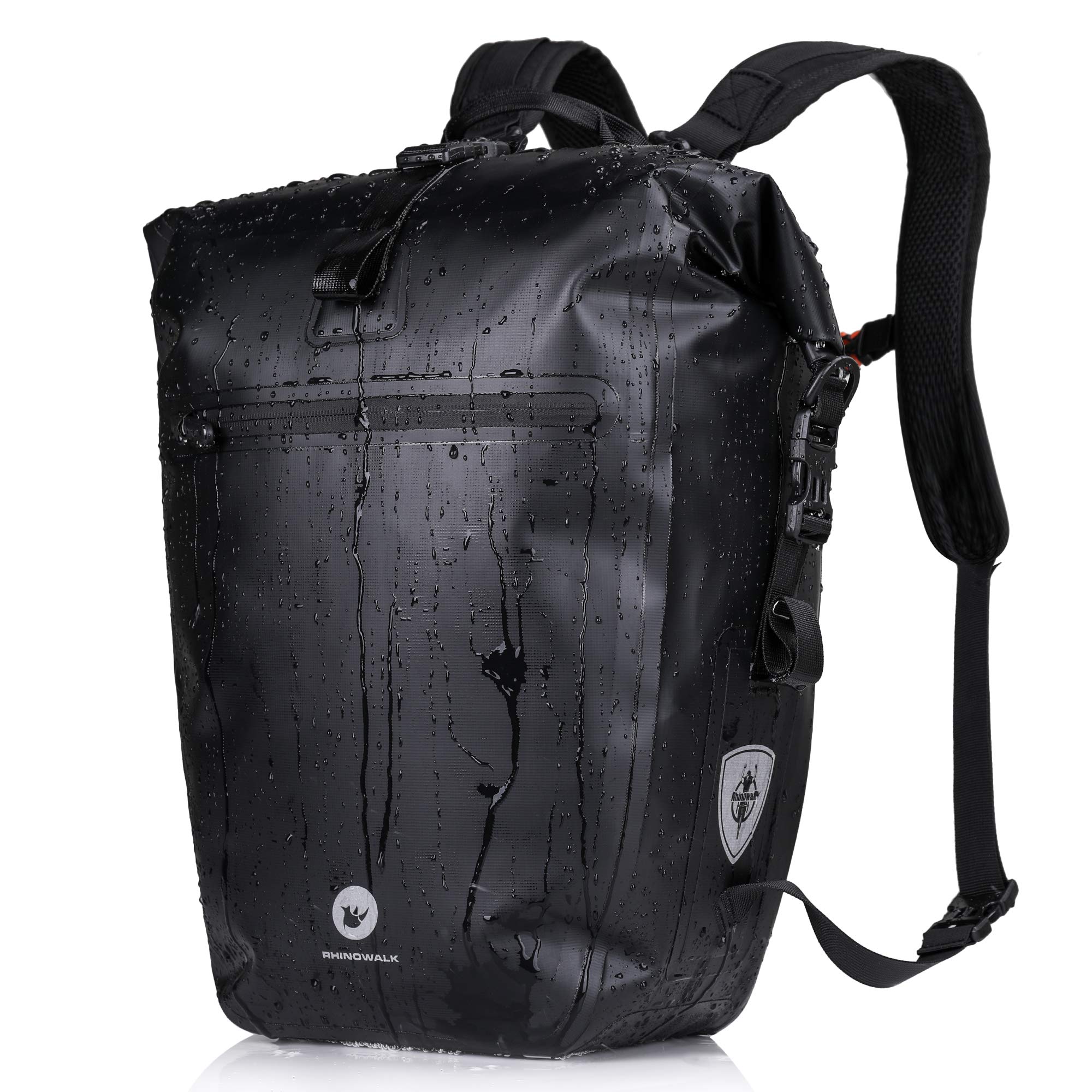 BAIGIO Borsa Bici Impermeabile 27L/30L, Nero