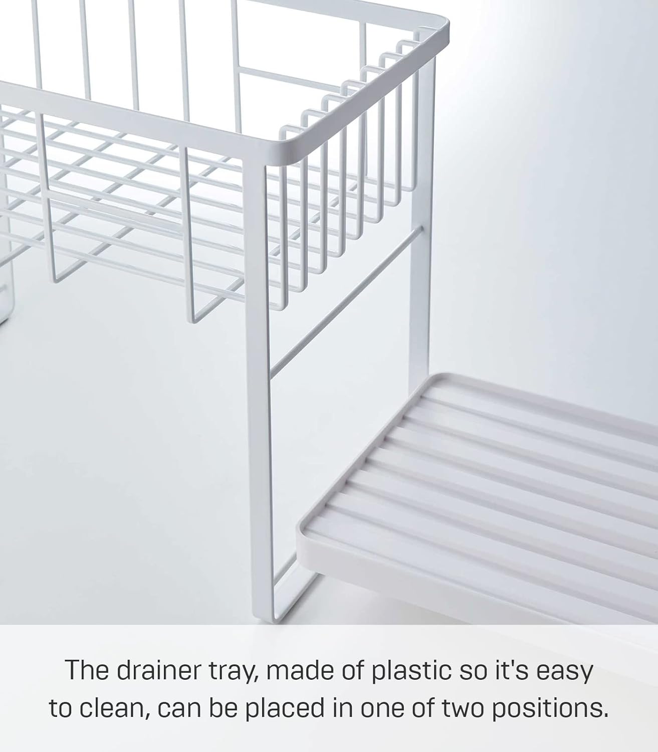 Yamazaki 4386 TOWER - Scolapiatti a 2 Livelli, Bianco - immagine 5