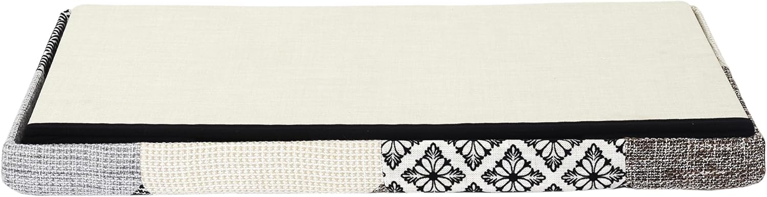 HOME DECO FACTORY Chest Bench Patchwork, Multicolore 76x38x38cm - immagine 8