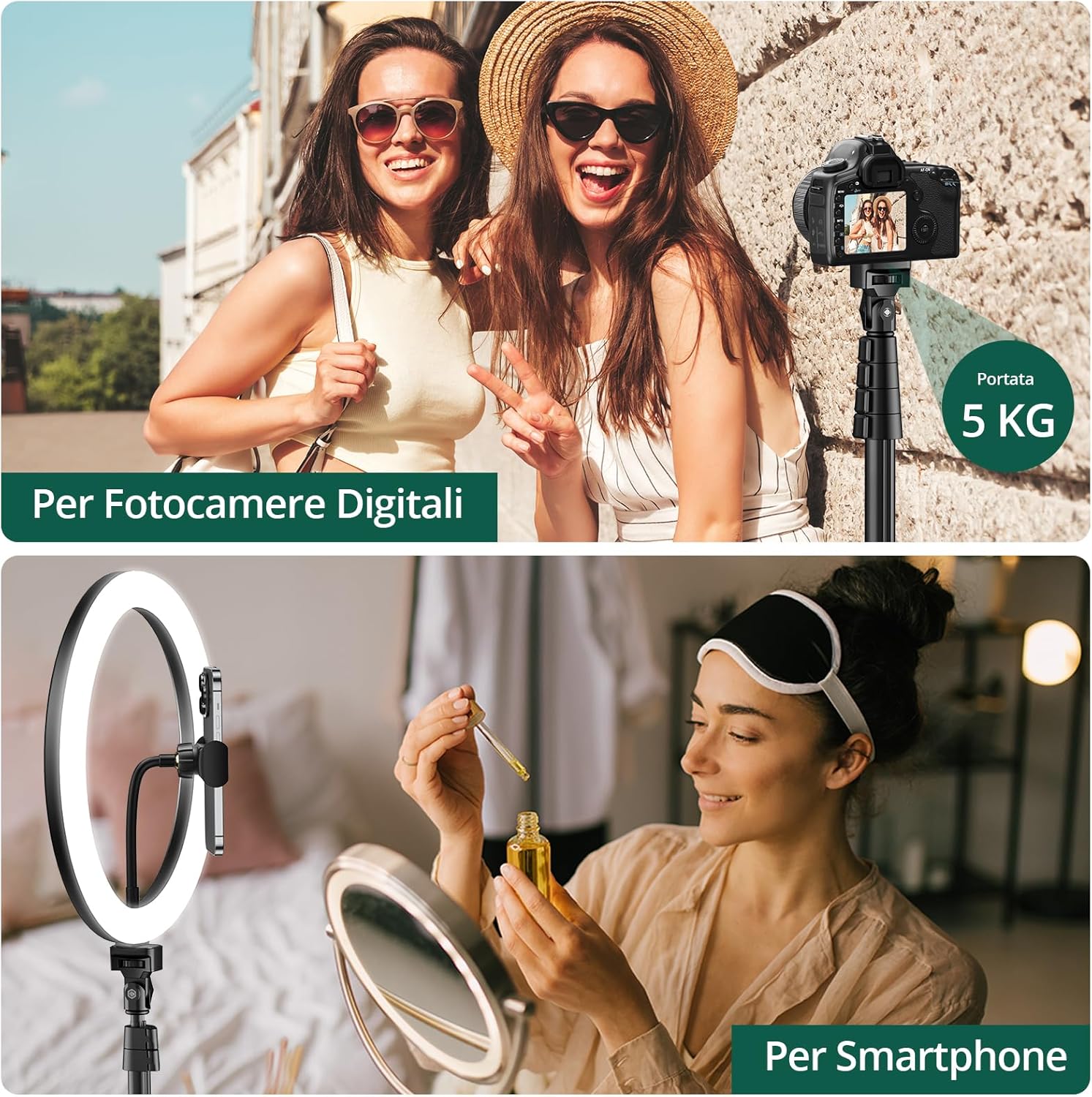 Atumtek Ring Light 12" con Treppiede 160 cm - immagine 6