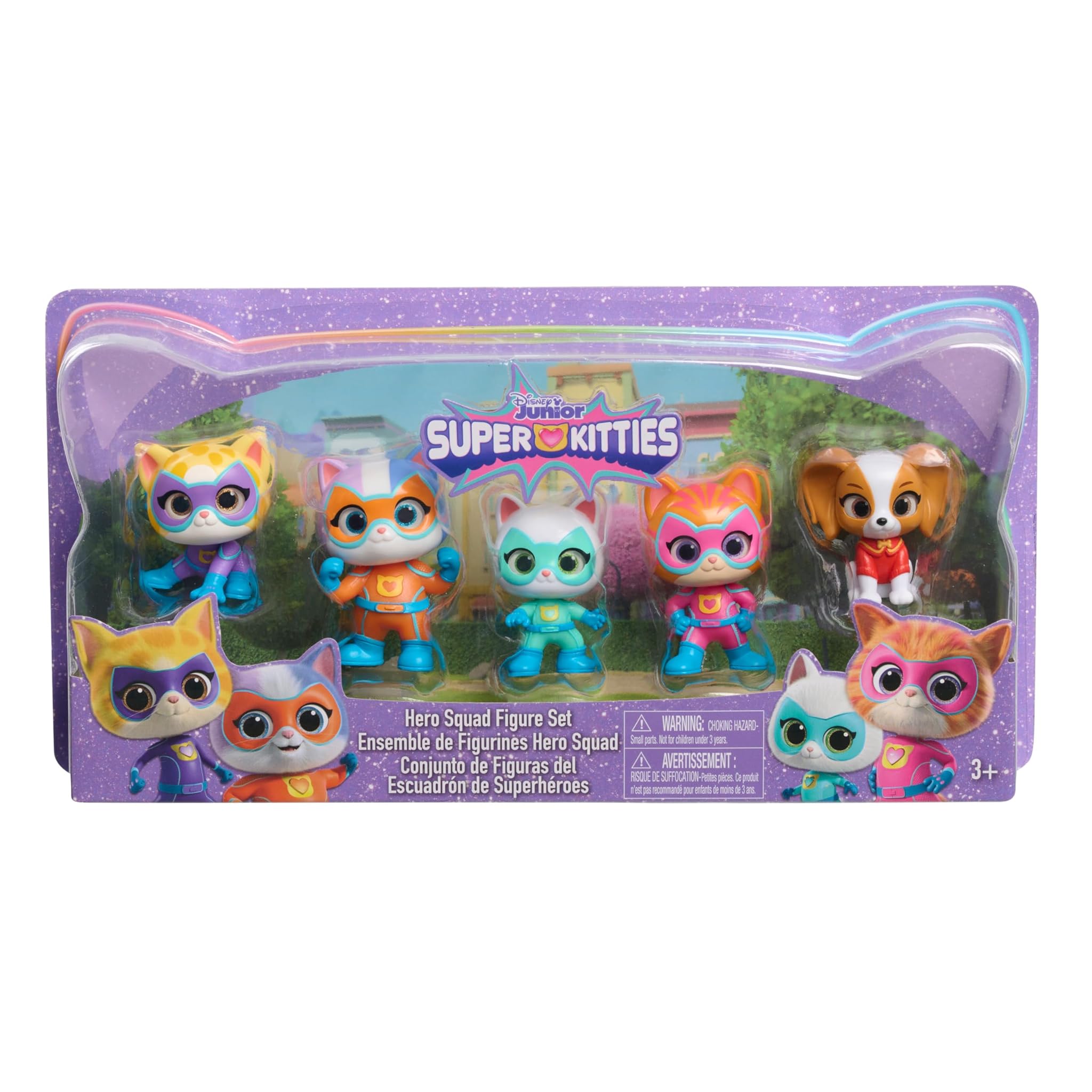Just Play Set Personaggi Disney Junior SuperKitties Hero Squad