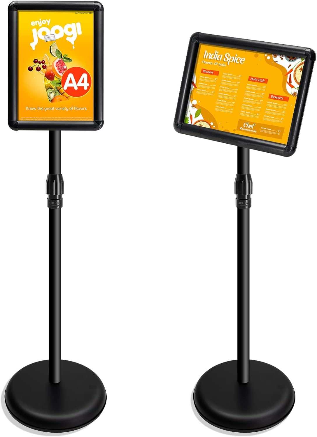 Supporto Espositore A4 Regolabile a Pavimento - immagine 1