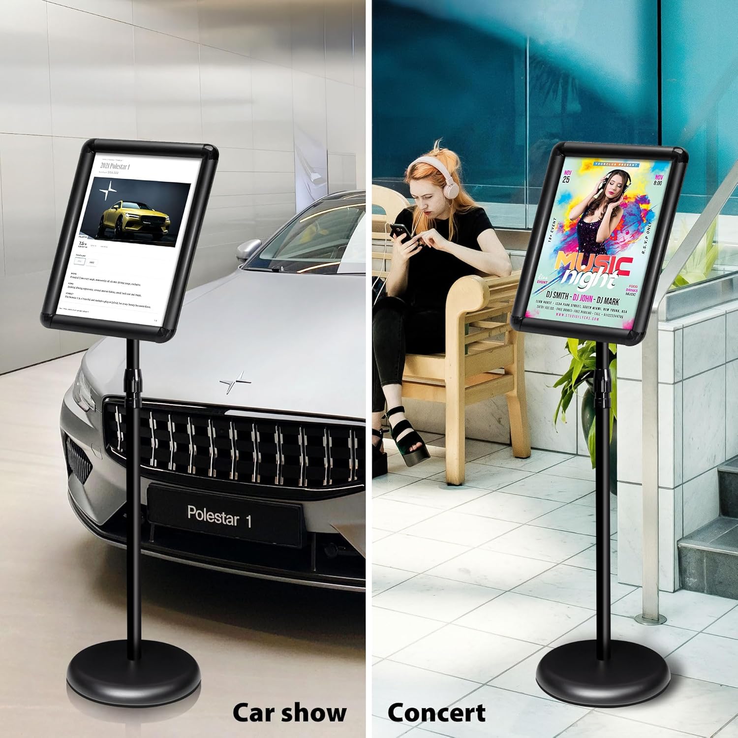 Supporto Espositore A4 Regolabile a Pavimento - immagine 8