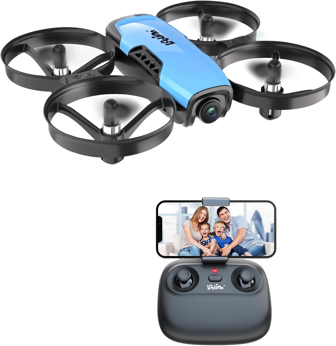 Loolinn Drone Giocattolo con Telecamera, Mini Quadricottero - immagine 1