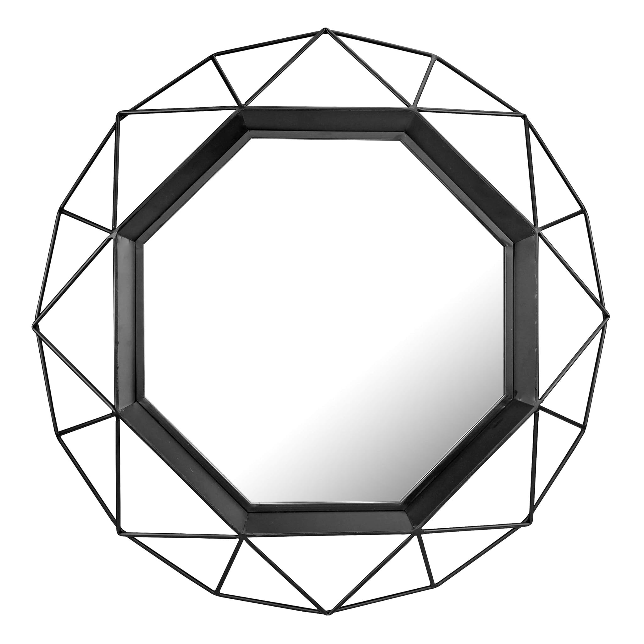 Stonebriar Specchio Decorativo da Parete con Cornice Nera