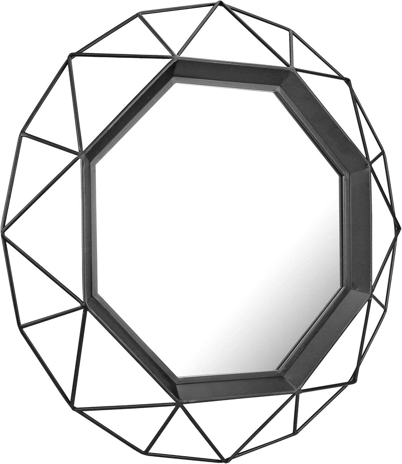 Stonebriar Specchio Decorativo da Parete con Cornice Nera - immagine 2