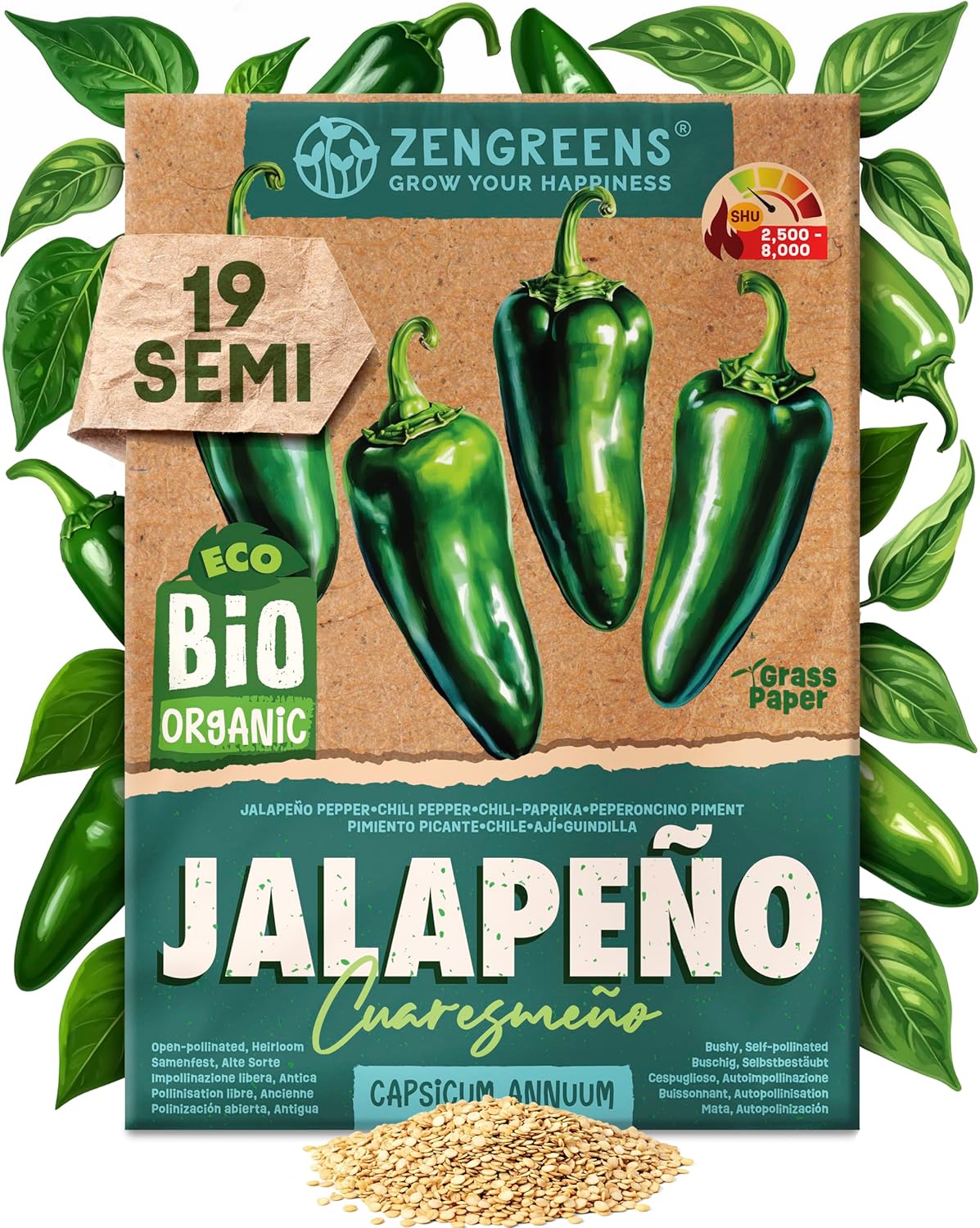 Set di Semi Bio Erbe Aromatiche e Ortaggi (100 pezzi) - immagine 29