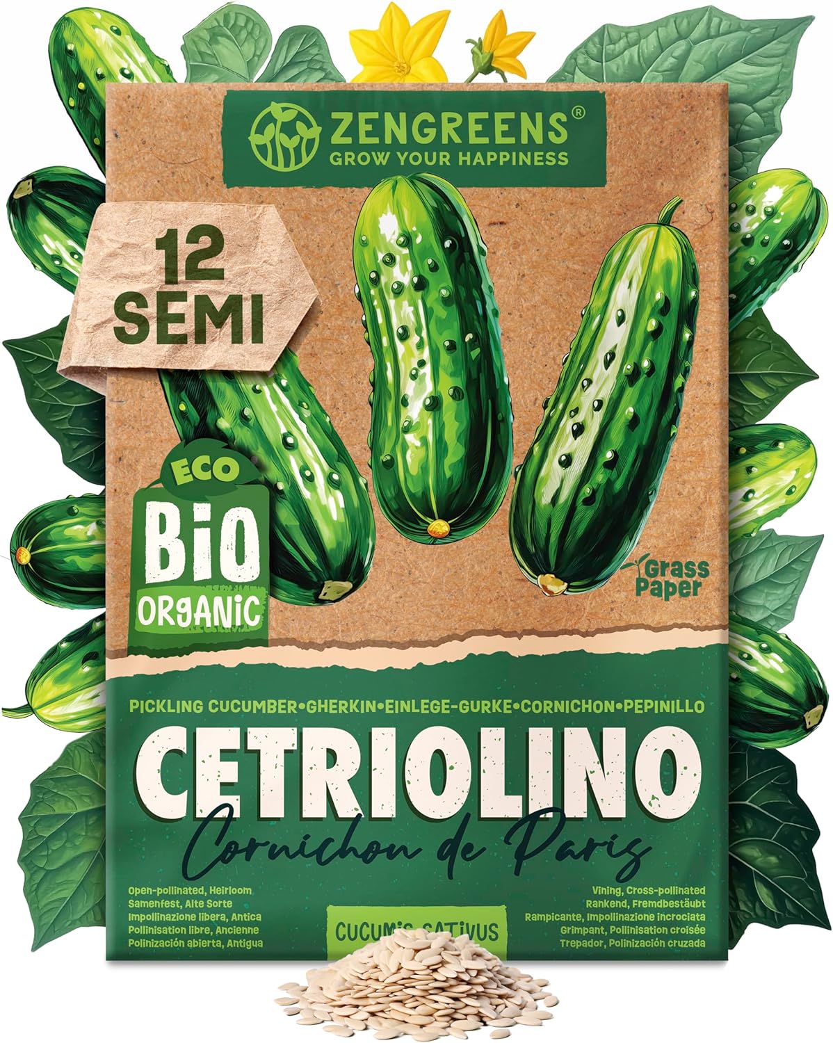 Set di Semi Bio Erbe Aromatiche e Ortaggi (100 pezzi) - immagine 45