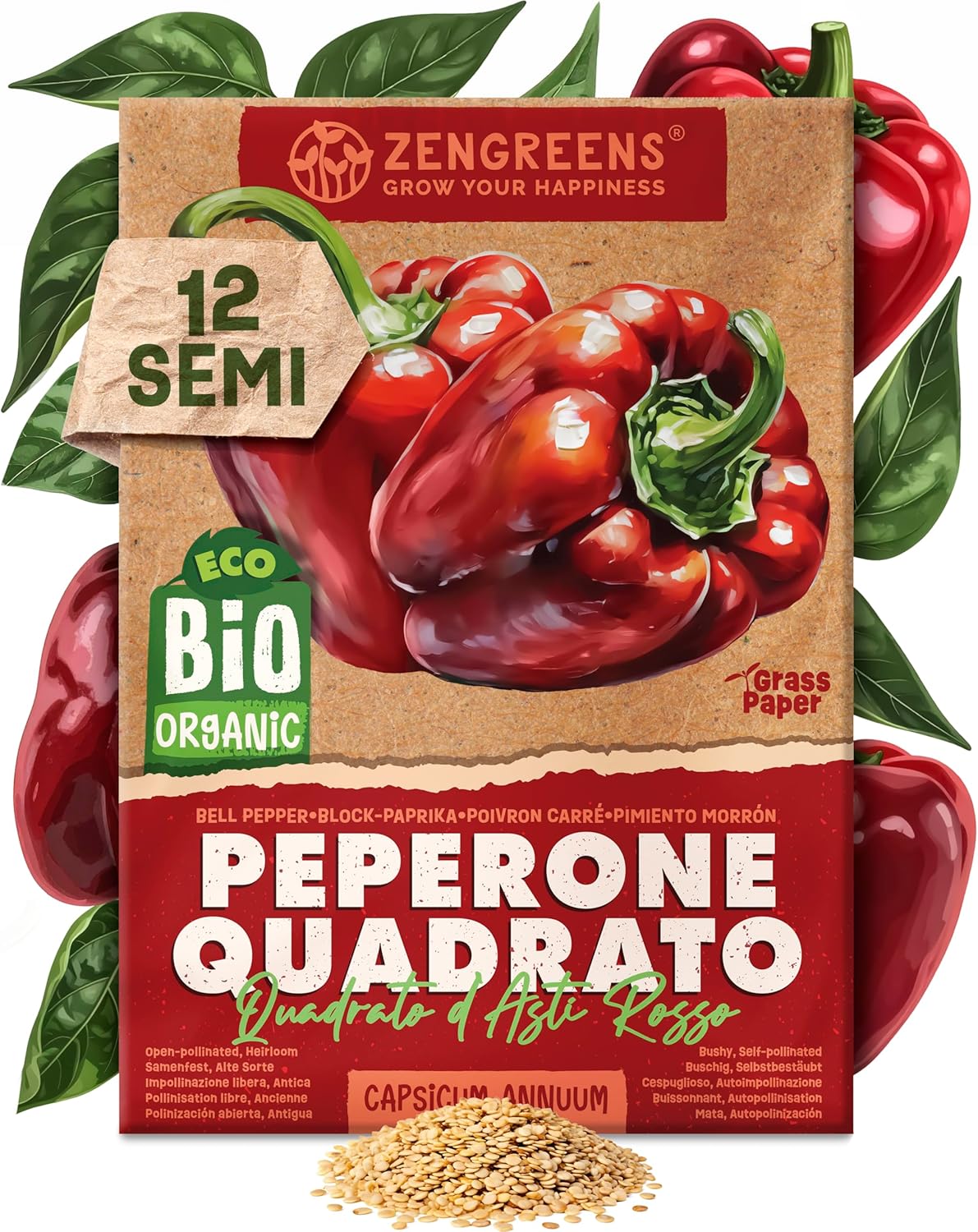 Set di Semi Bio Erbe Aromatiche e Ortaggi (100 pezzi) - immagine 59