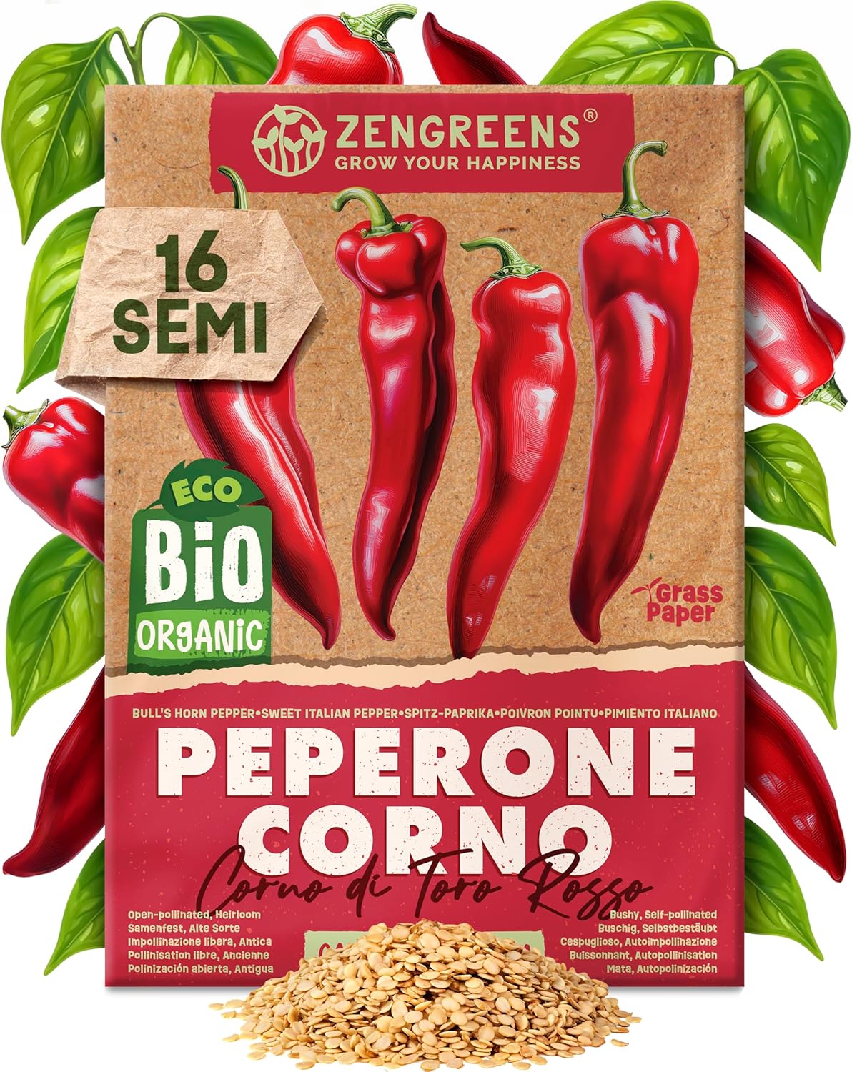 Set di Semi Bio Erbe Aromatiche e Ortaggi (100 pezzi) - immagine 60