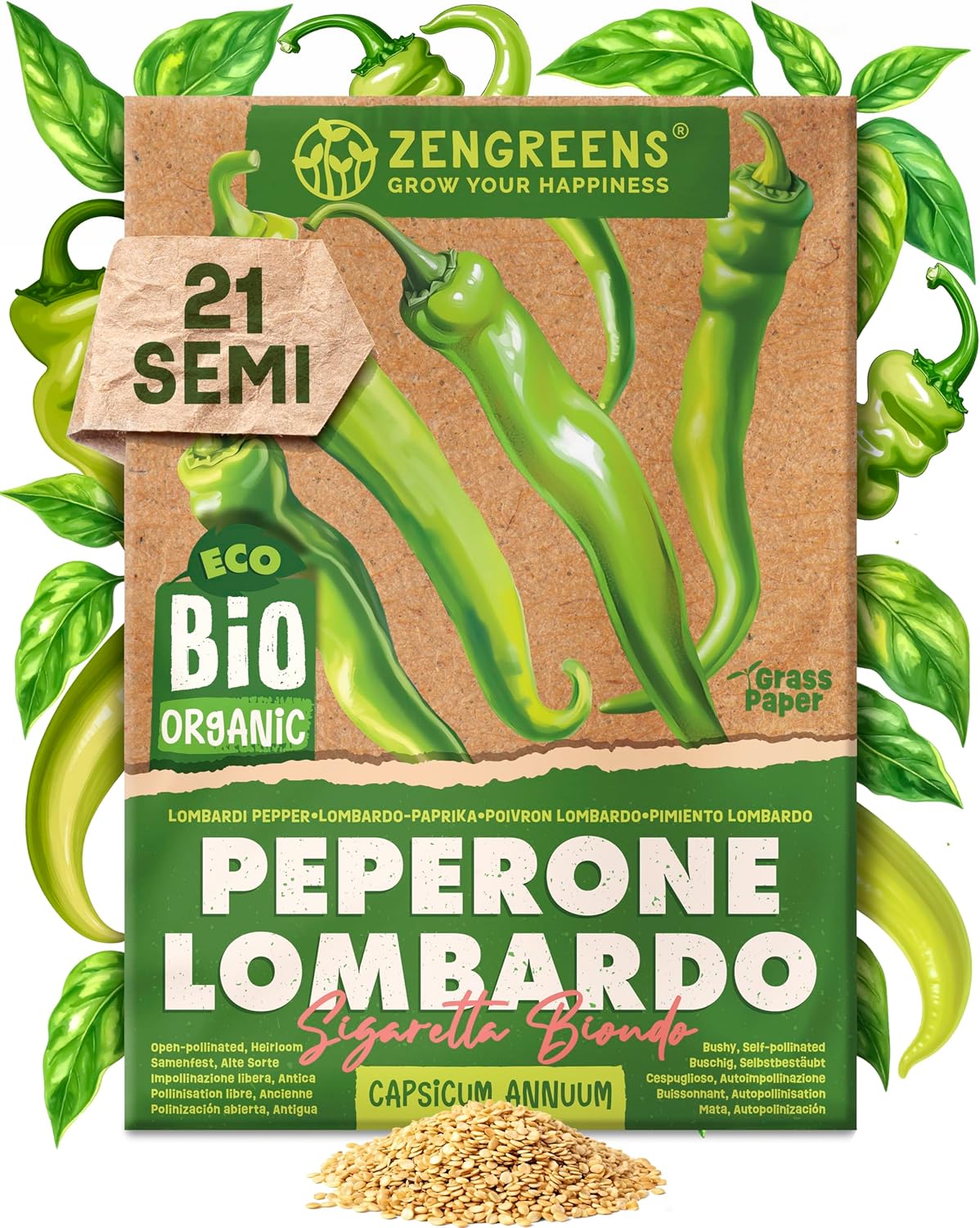 Set di Semi Bio Erbe Aromatiche e Ortaggi (100 pezzi) - immagine 61