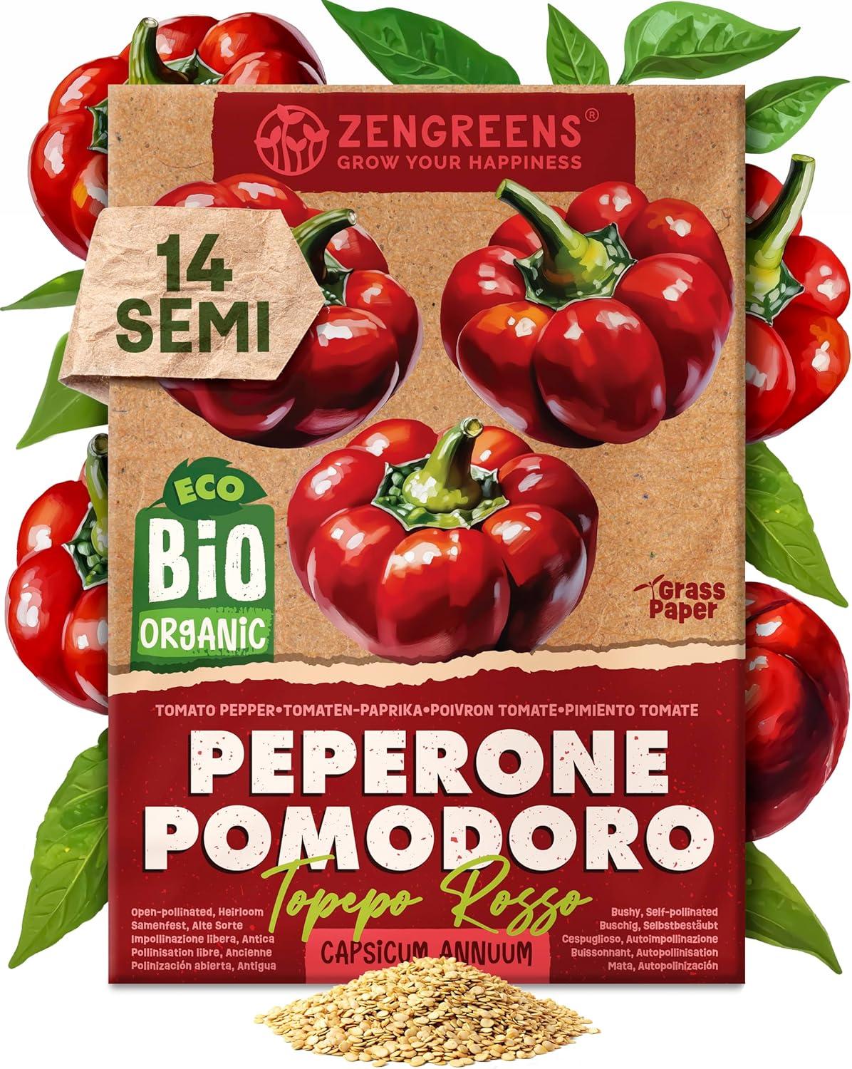Set di Semi Bio Erbe Aromatiche e Ortaggi (100 pezzi) - immagine 62