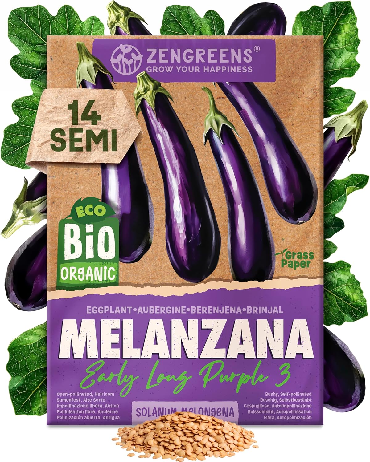 Set di Semi Bio Erbe Aromatiche e Ortaggi (100 pezzi) - immagine 80