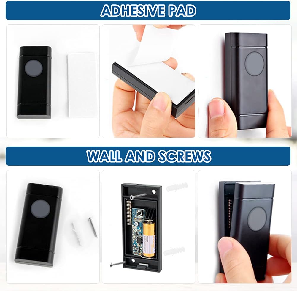 Satisure Campanello Senza Fili IP55, Portata 400m - immagine 5