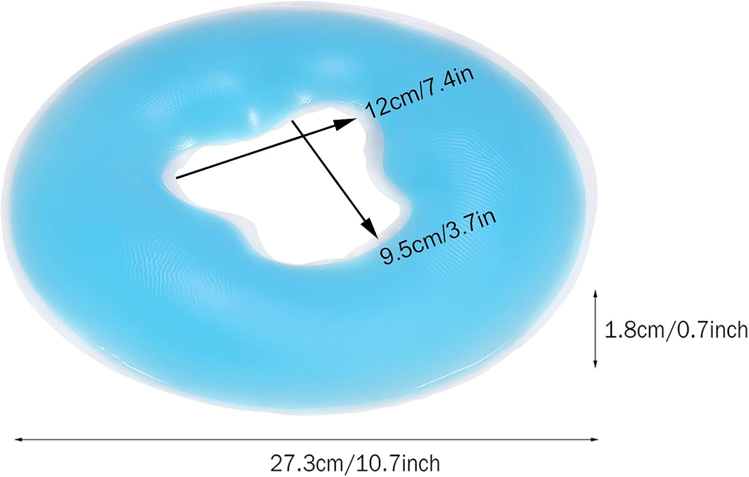 Cuscino per Sdraio Relax e Massaggio Viso - Blu - immagine 5