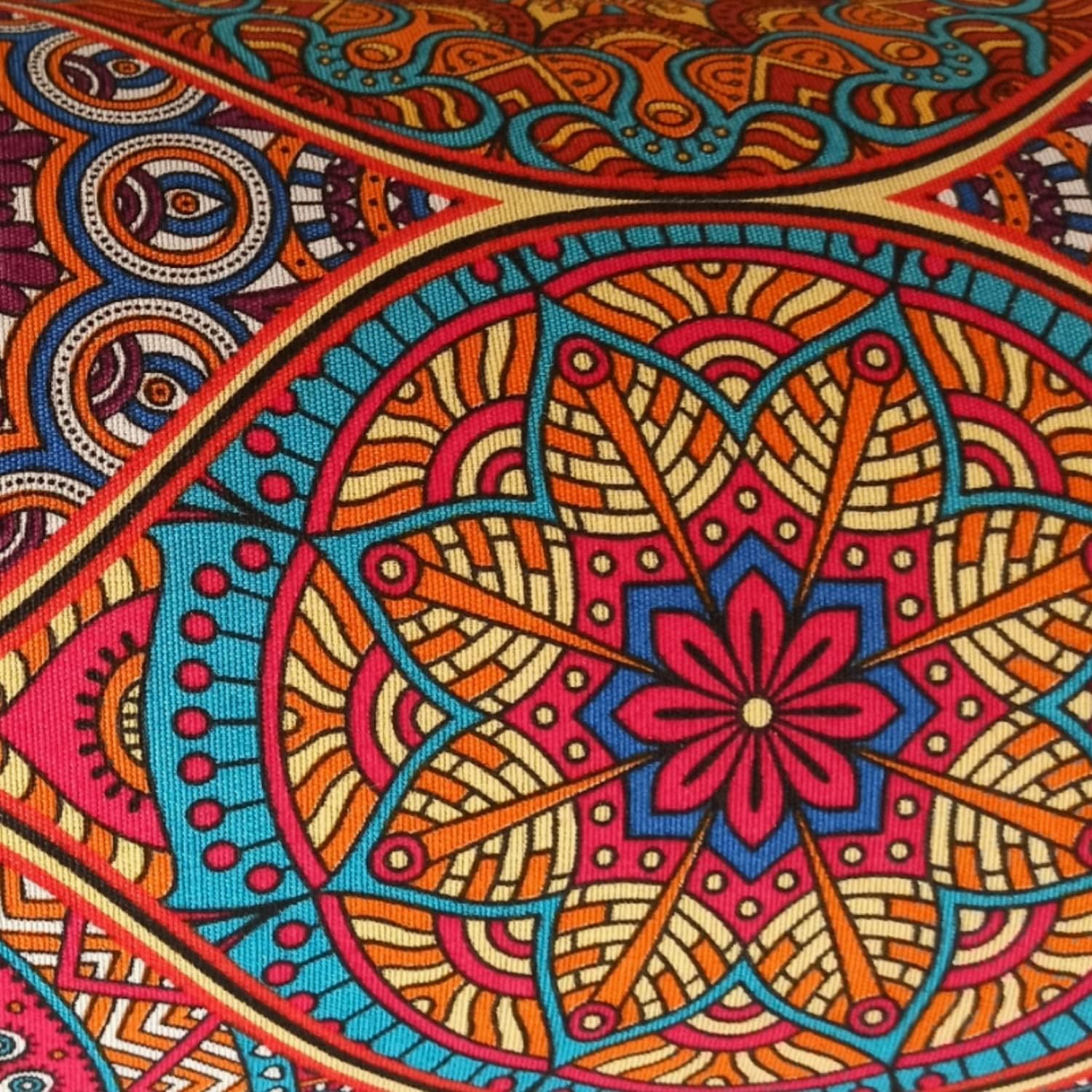 Bolster Cilindrico Yoga Mandala - Persia 62x20cm - immagine 4