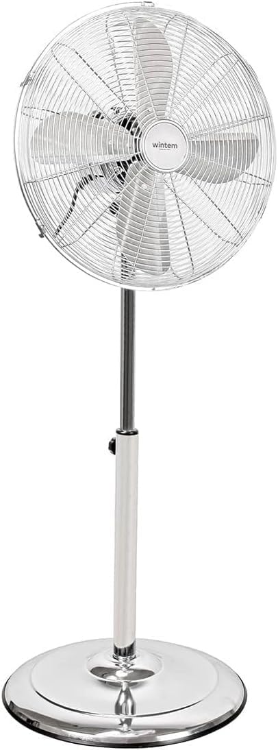 Wintem Ventilatore a Piantana 50W in Acciaio Cromato - immagine 7