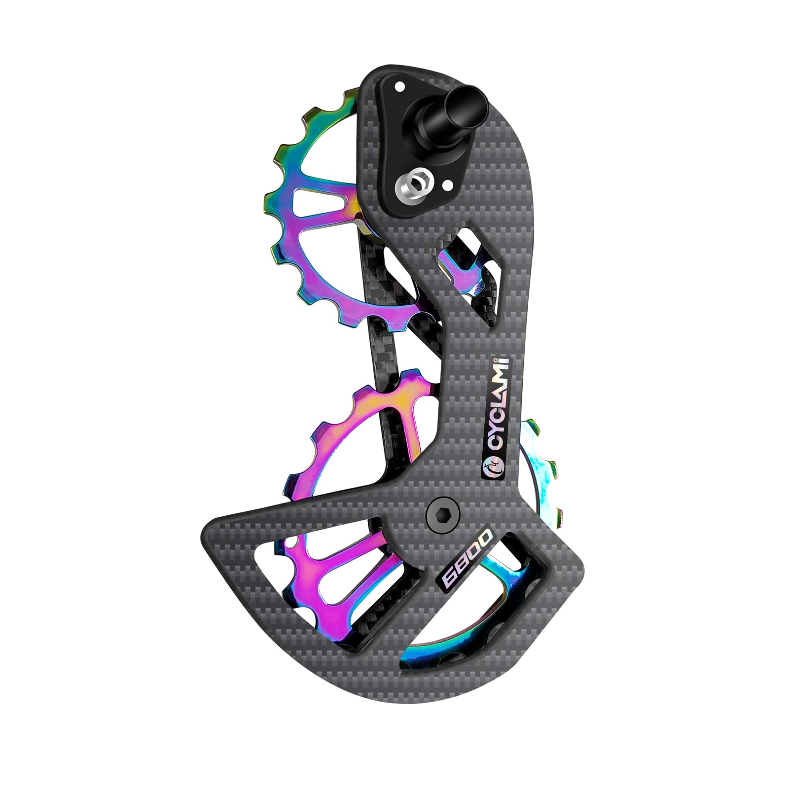 Deragliatore Posteriore Bici in Fibra di Carbonio