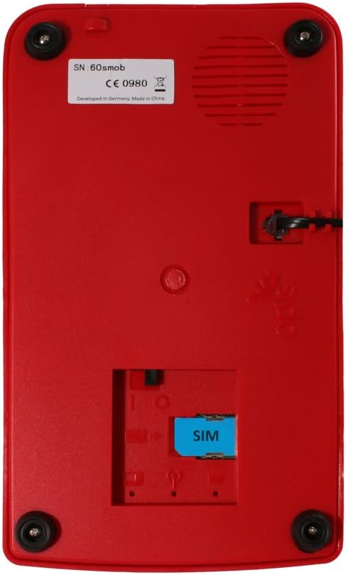 Opis Technology 60s Mobile 4G - Telefono Fisso Retrò, Rosso - immagine 5