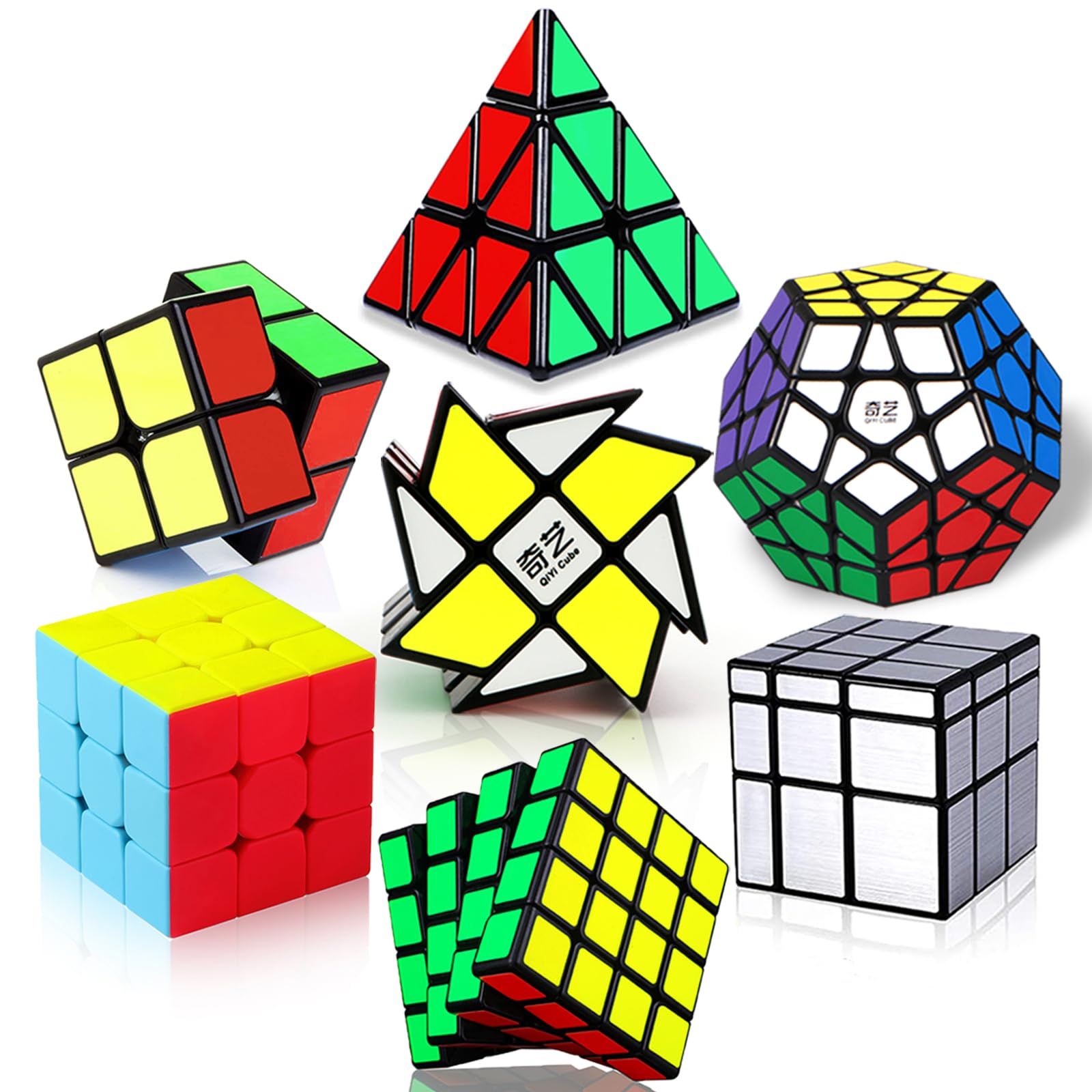 Roxenda Speed Cube Set - 7 Pack Puzzle Magico