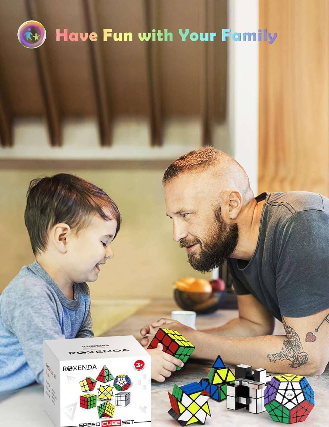 Roxenda Speed Cube Set - 7 Pack Puzzle Magico - immagine 2