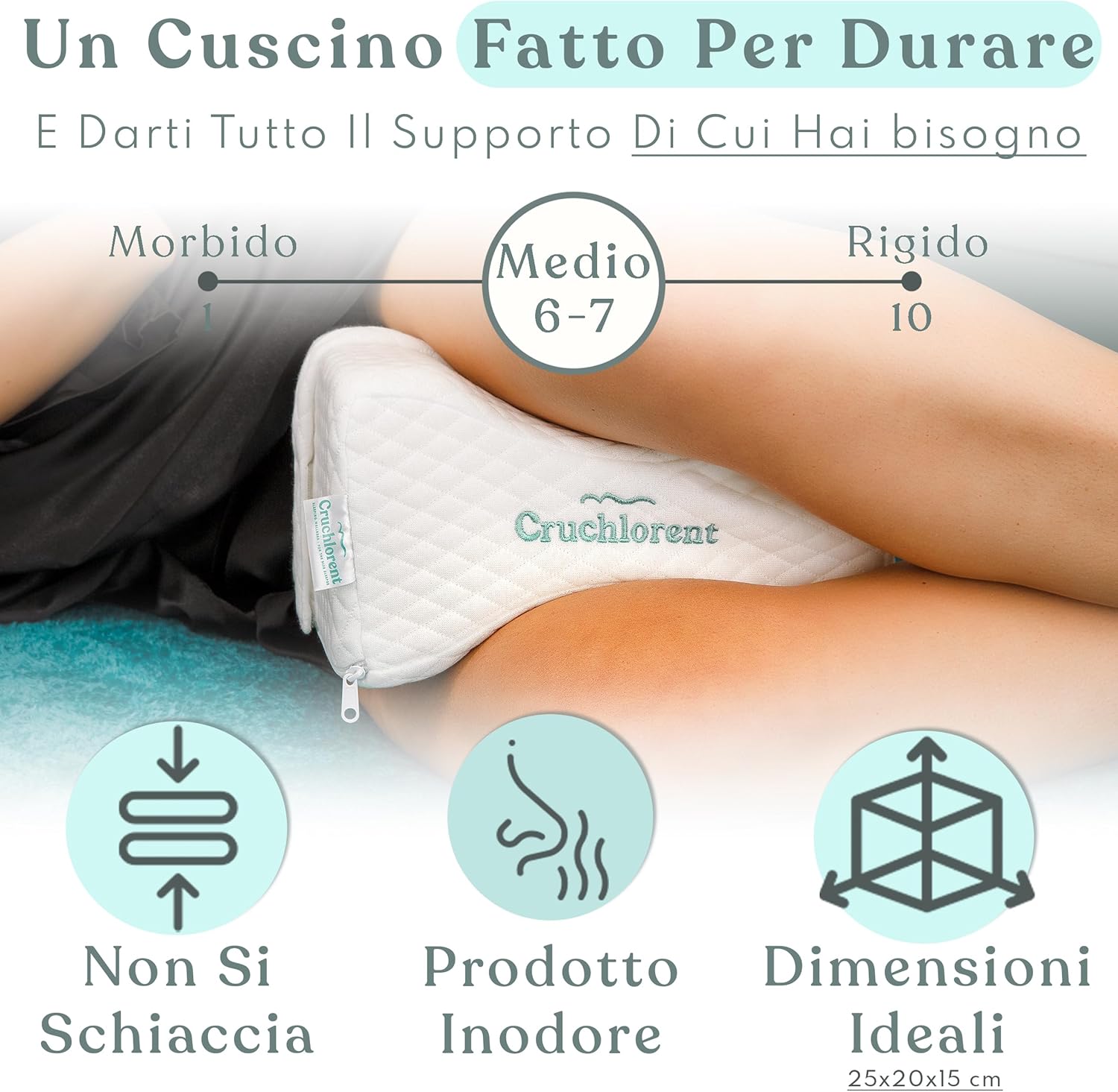 Lunar Grid Cuscino Ortopedico in Memory Foam - immagine 3