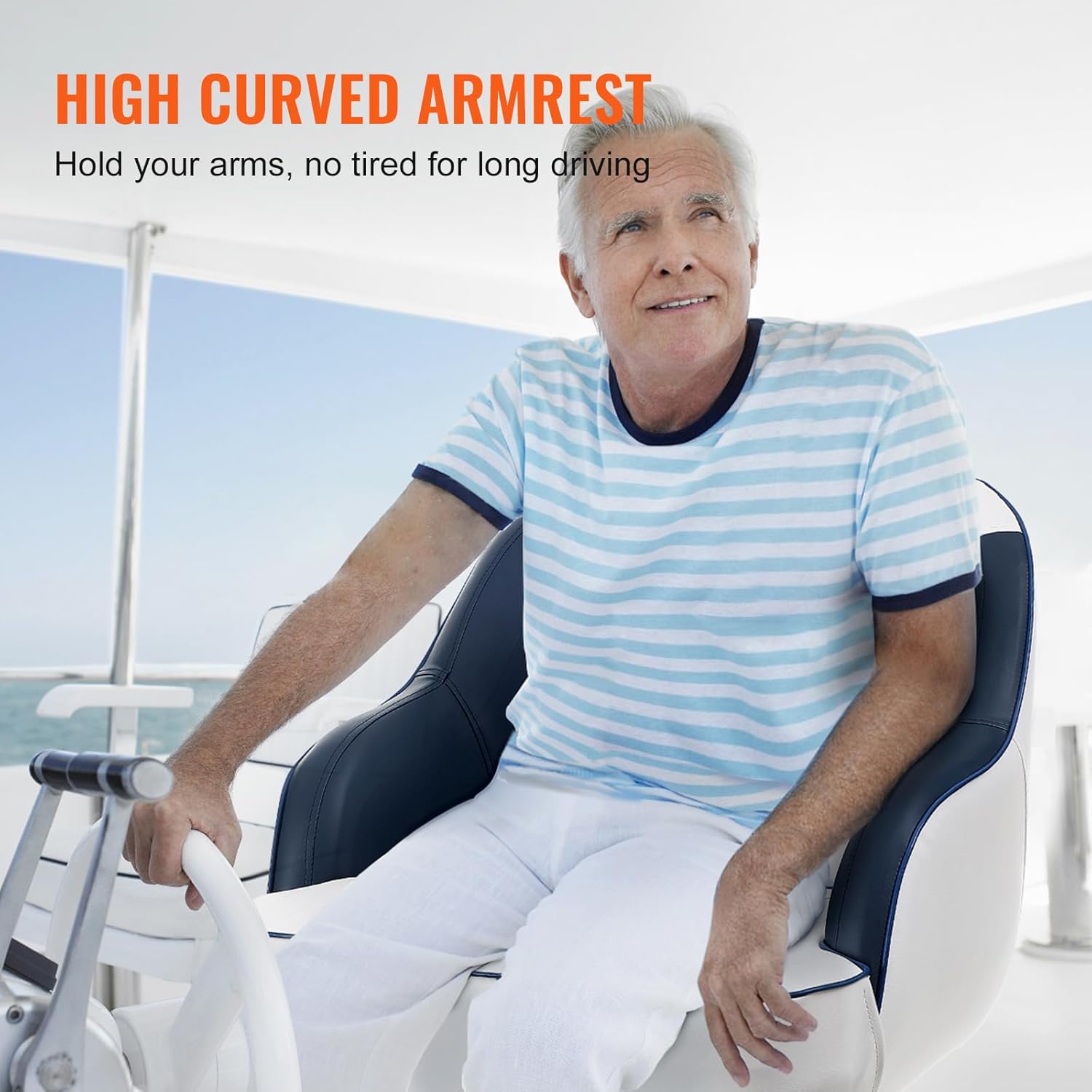 Vevor Sedile da Capitano per Barca e Pontone - immagine 5