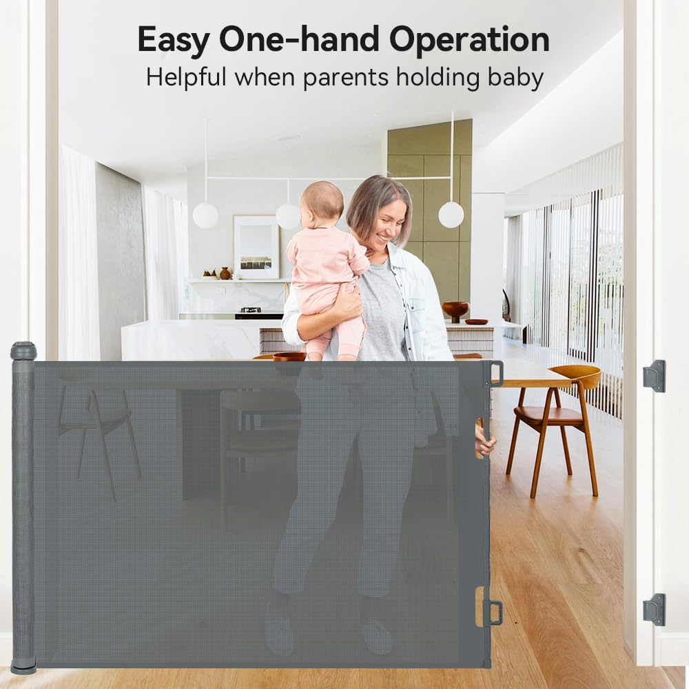 Comomy Cancelletto per Bambini Estensibile 0-300cm, Grigio - immagine 7