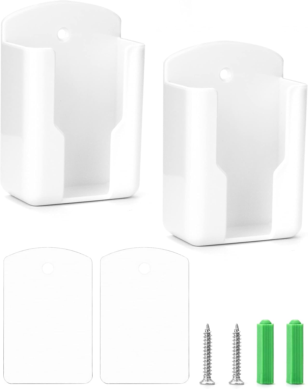 QWORK 2 Pezzi Porta Telecomando da Muro - immagine 1