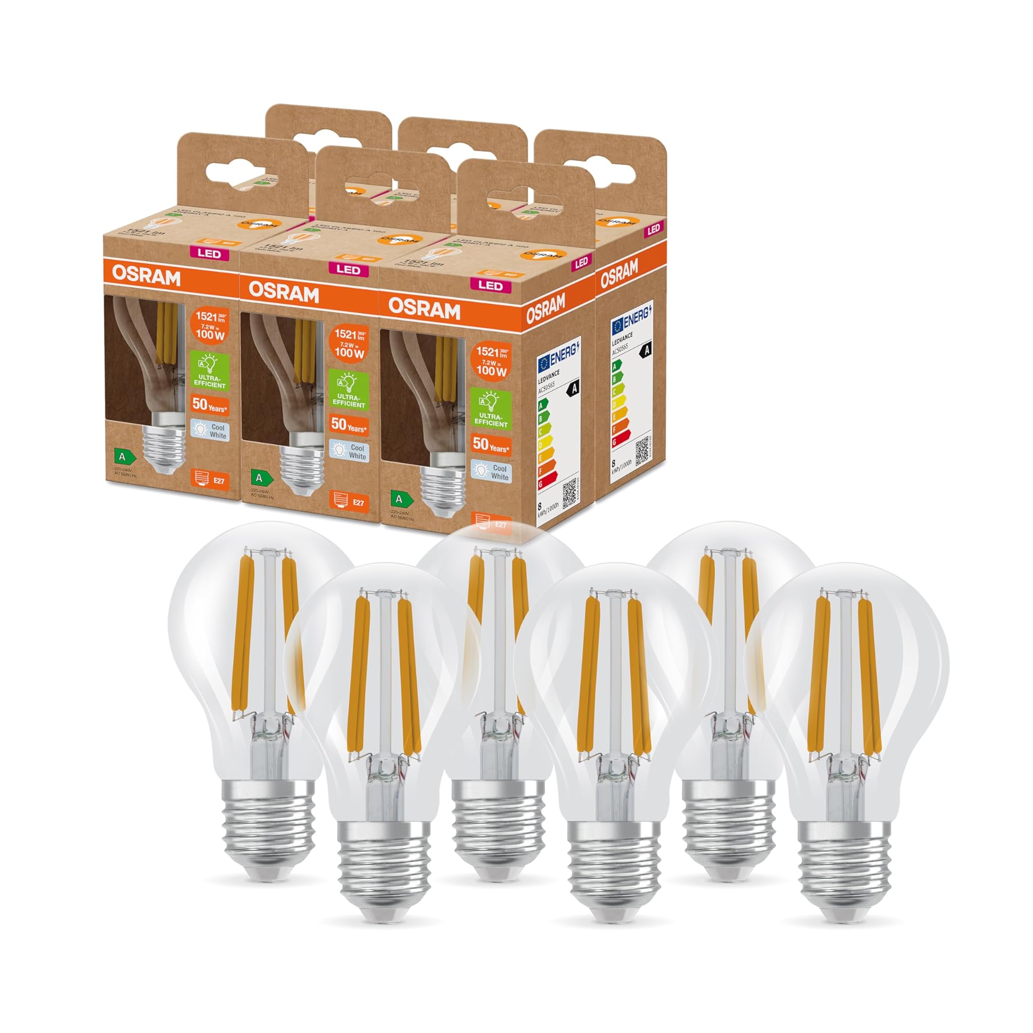 Osram SUPERSTAR+ CLASSIC A FIL 100 - Lampada LED E27