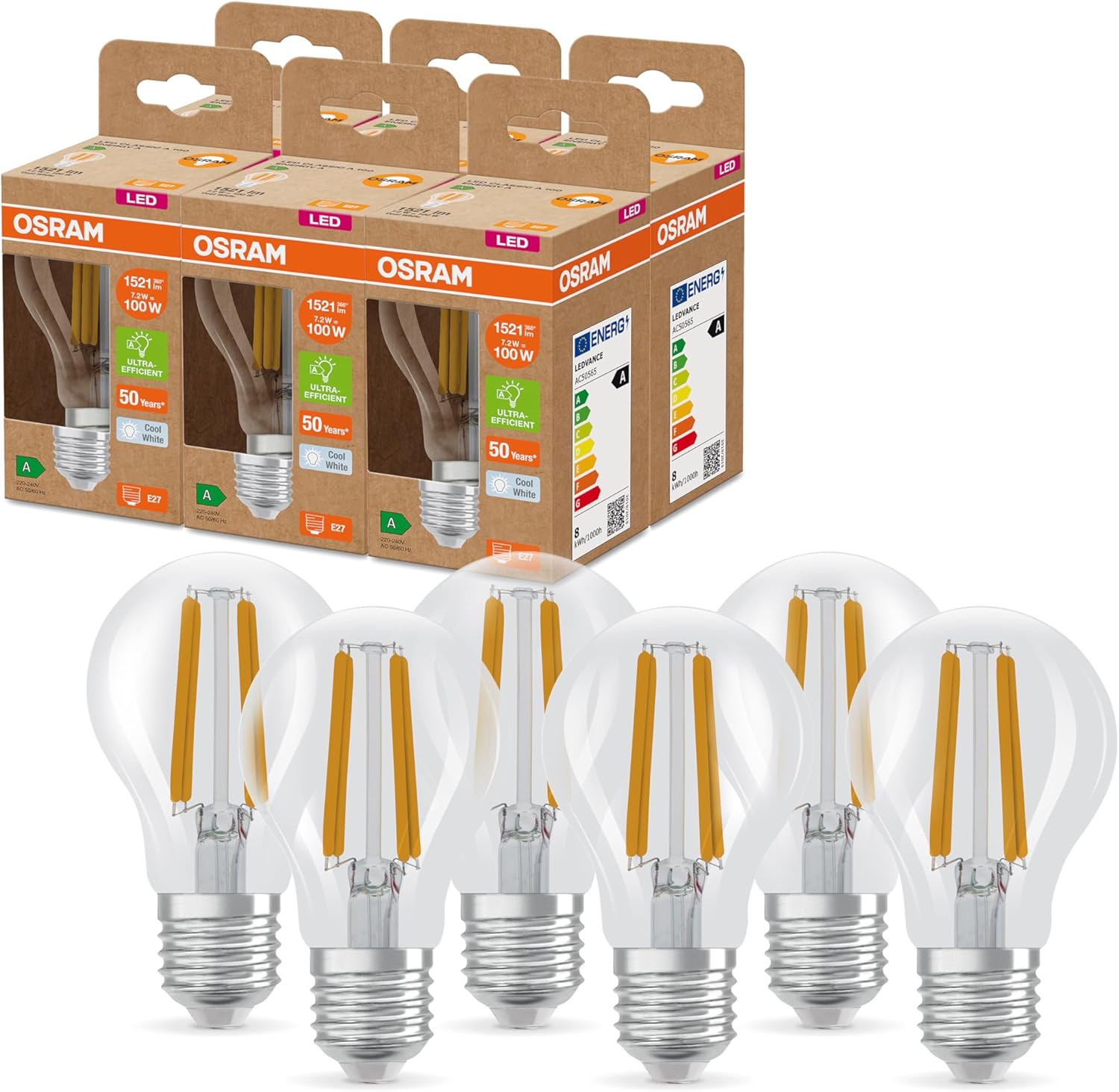 Osram SUPERSTAR+ CLASSIC A FIL 100 - Lampada LED E27 - immagine 1
