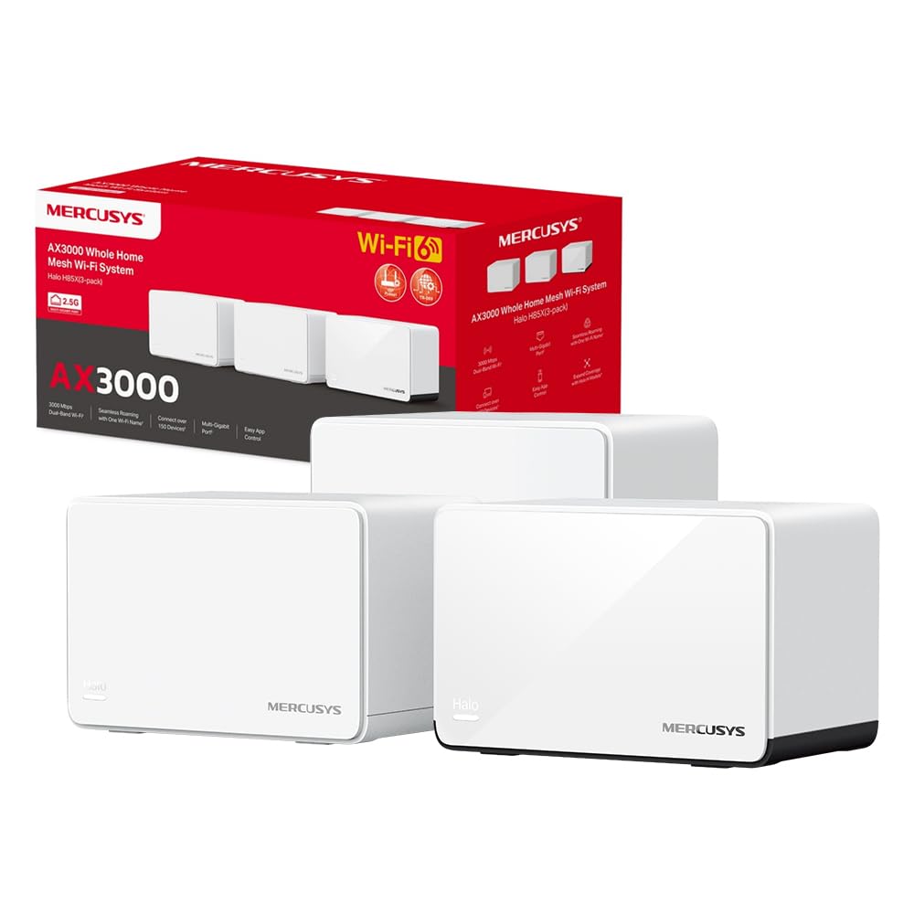 Mercusys TP-Link Halo H85X Mesh Wi-Fi 6 AX3000Mbps