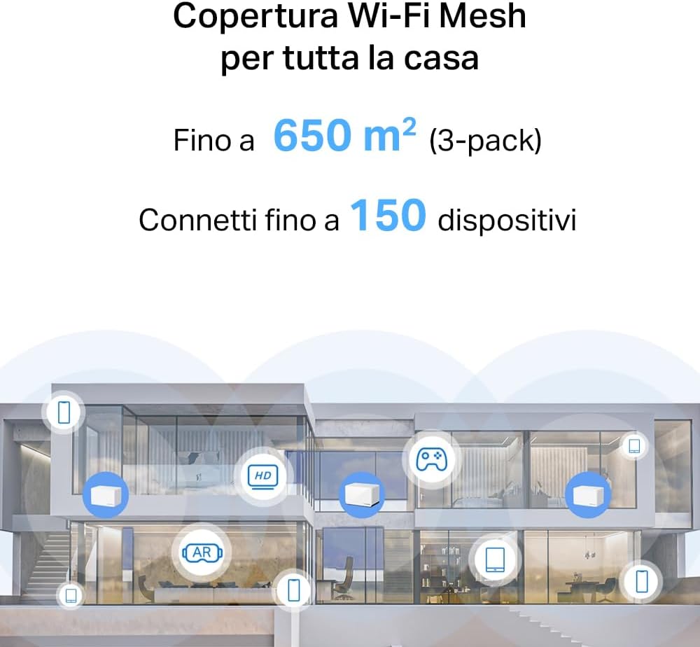 Mercusys TP-Link Halo H85X Mesh Wi-Fi 6 AX3000Mbps - immagine 4