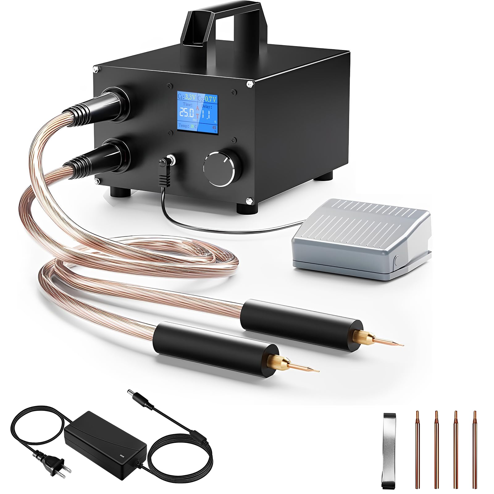 Saldatrice a Punti Portatile 3000F con LCD 1.8"