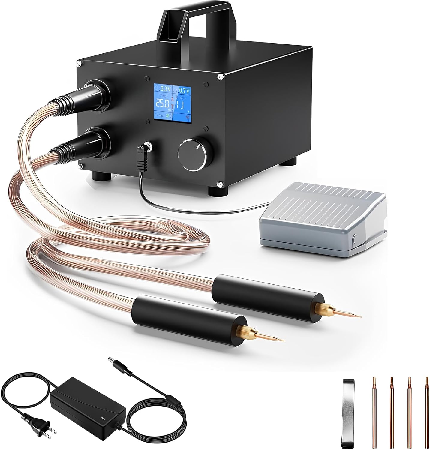 Saldatrice a Punti Portatile 3000F con LCD 1.8" - immagine 1