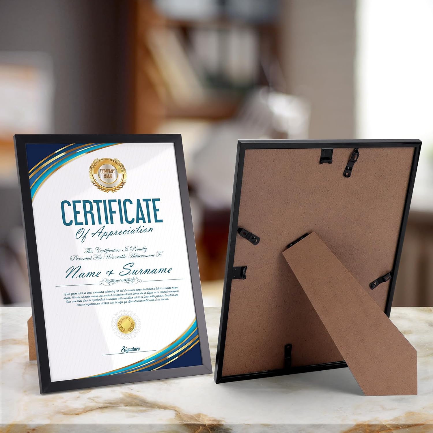 Eympeu Cornice A4 Nera - Set da 18 Pezzi - immagine 4