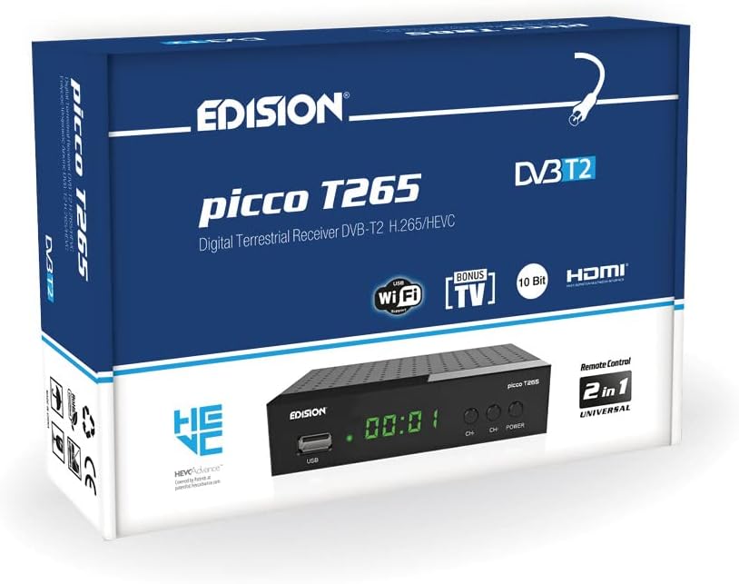 Edision PICCO T265 Decoder Digitale Terrestre Full HD - immagine 1
