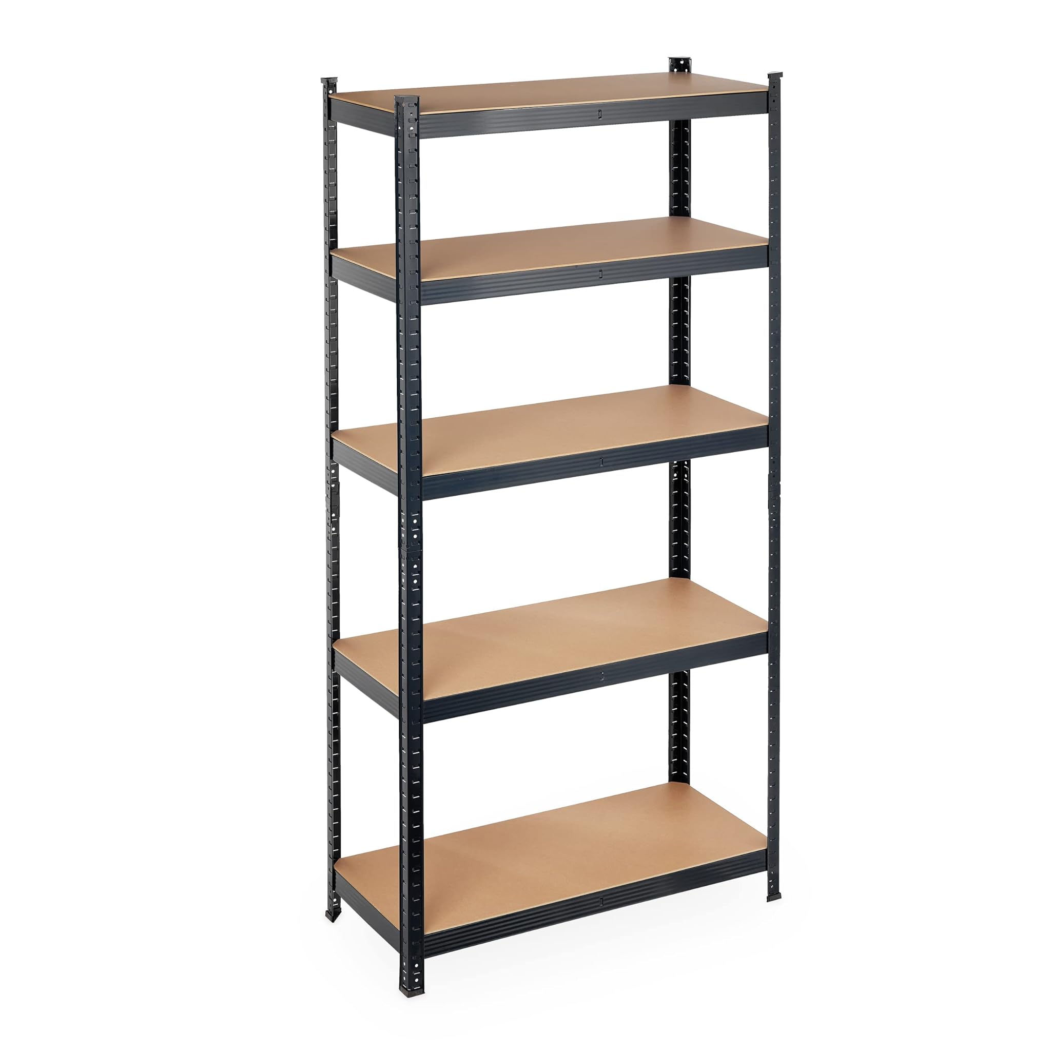 Relaxdays Scaffale in Metallo 180x90x40 cm, Nero